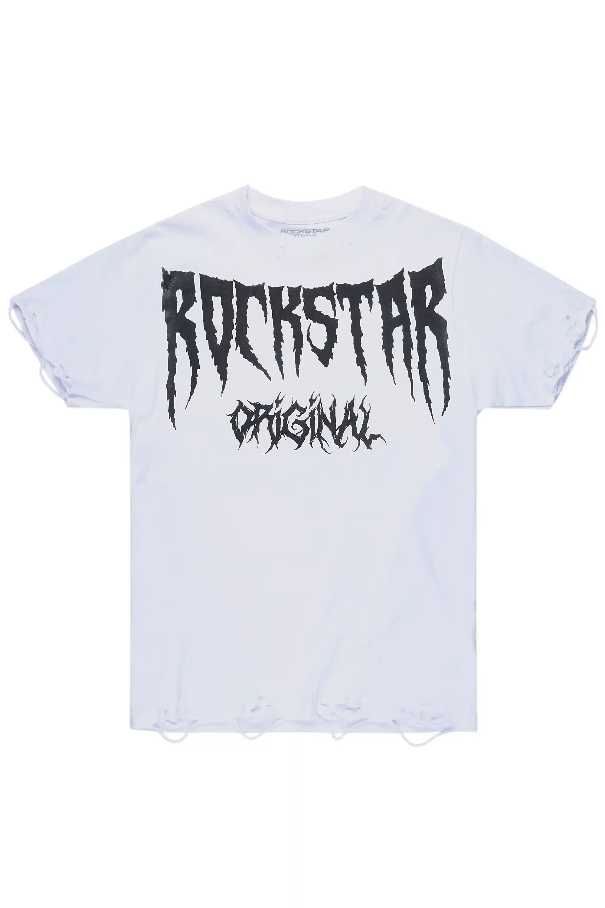 Andros White/Black Oversized Graphic T-Shirt - Image 6