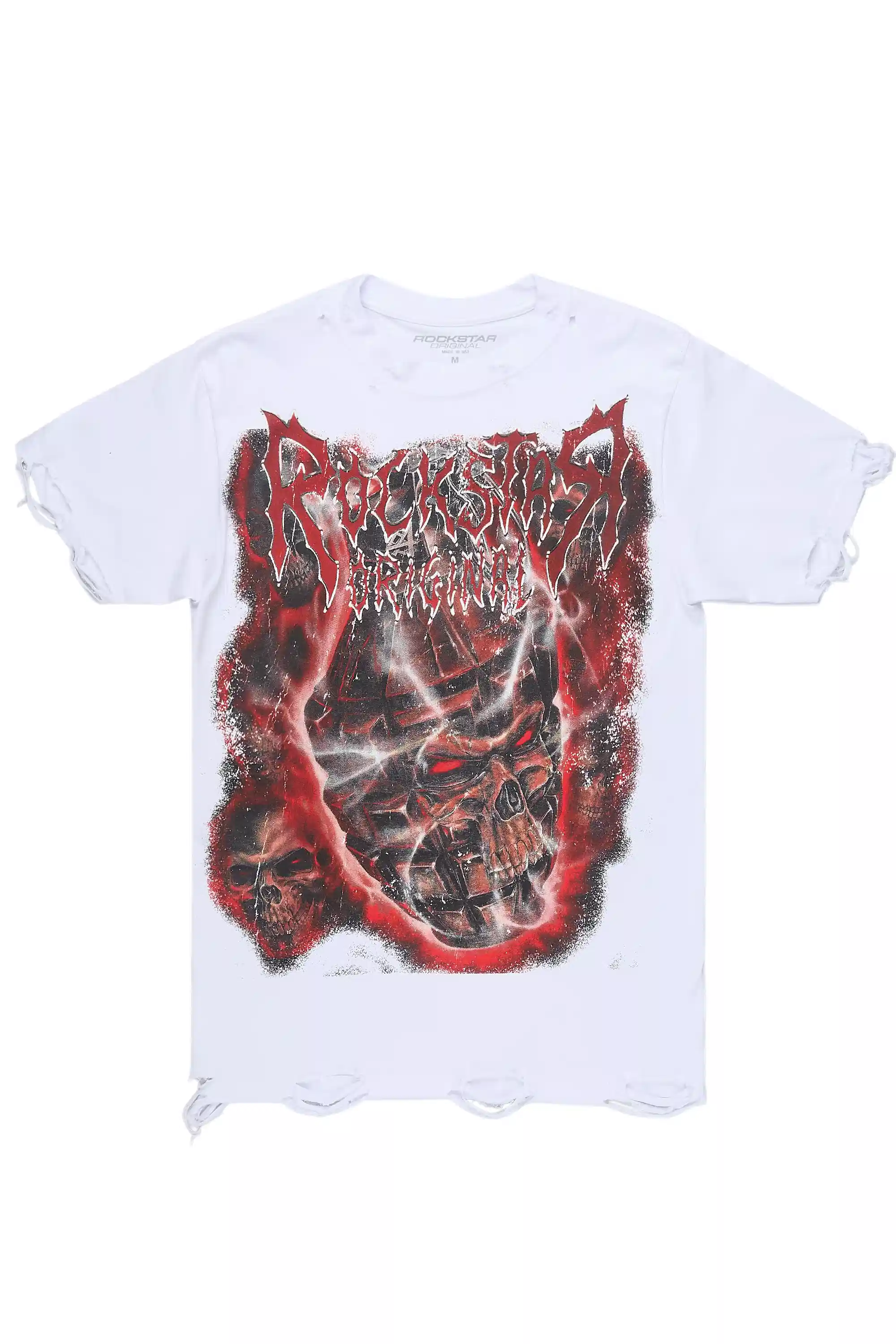 Torrez White/Multi Oversized Graphic T-Shirt - Image 6