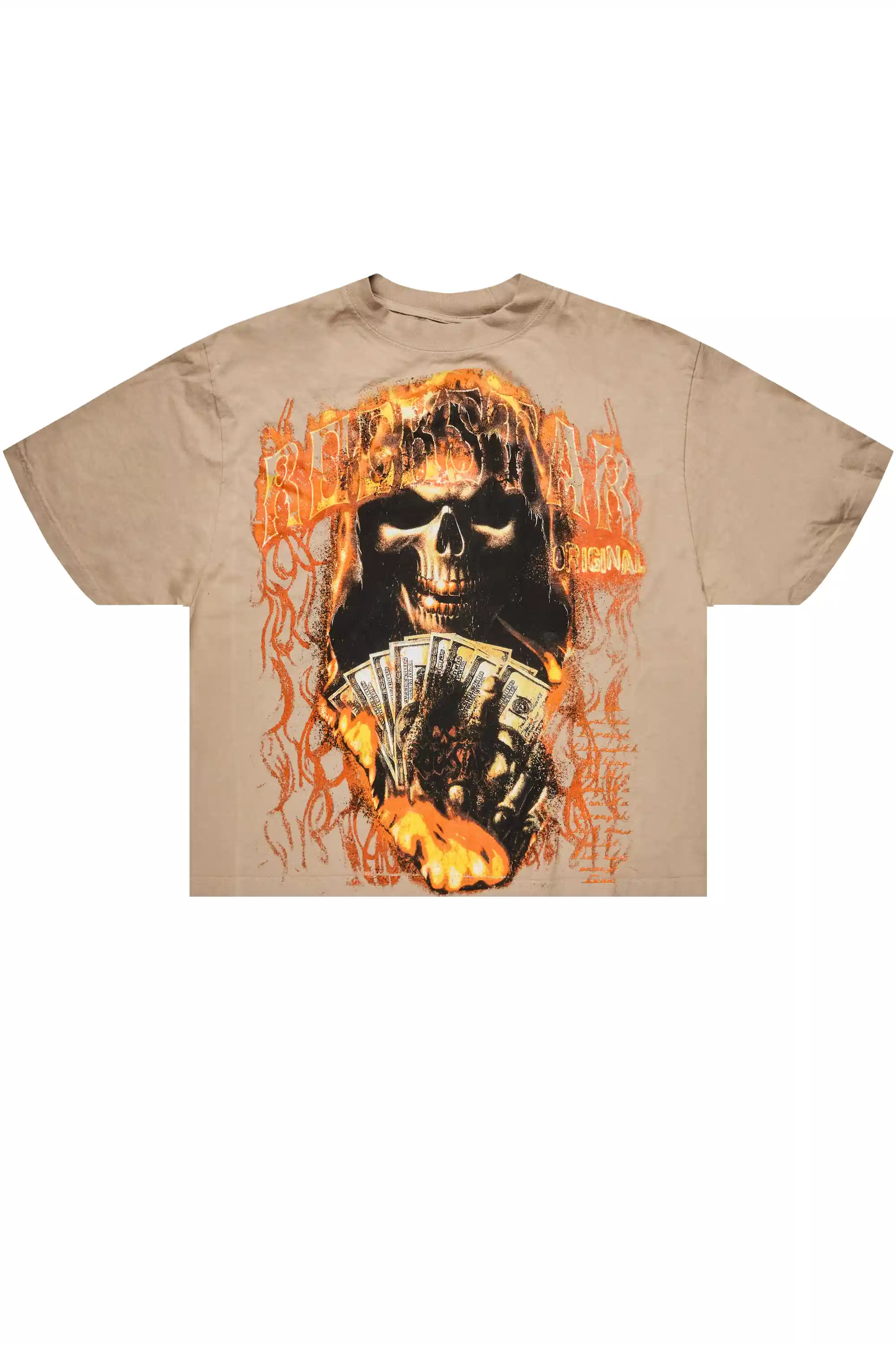 Rome Beige/Multi Oversized Graphic T-Shirt - Image 6