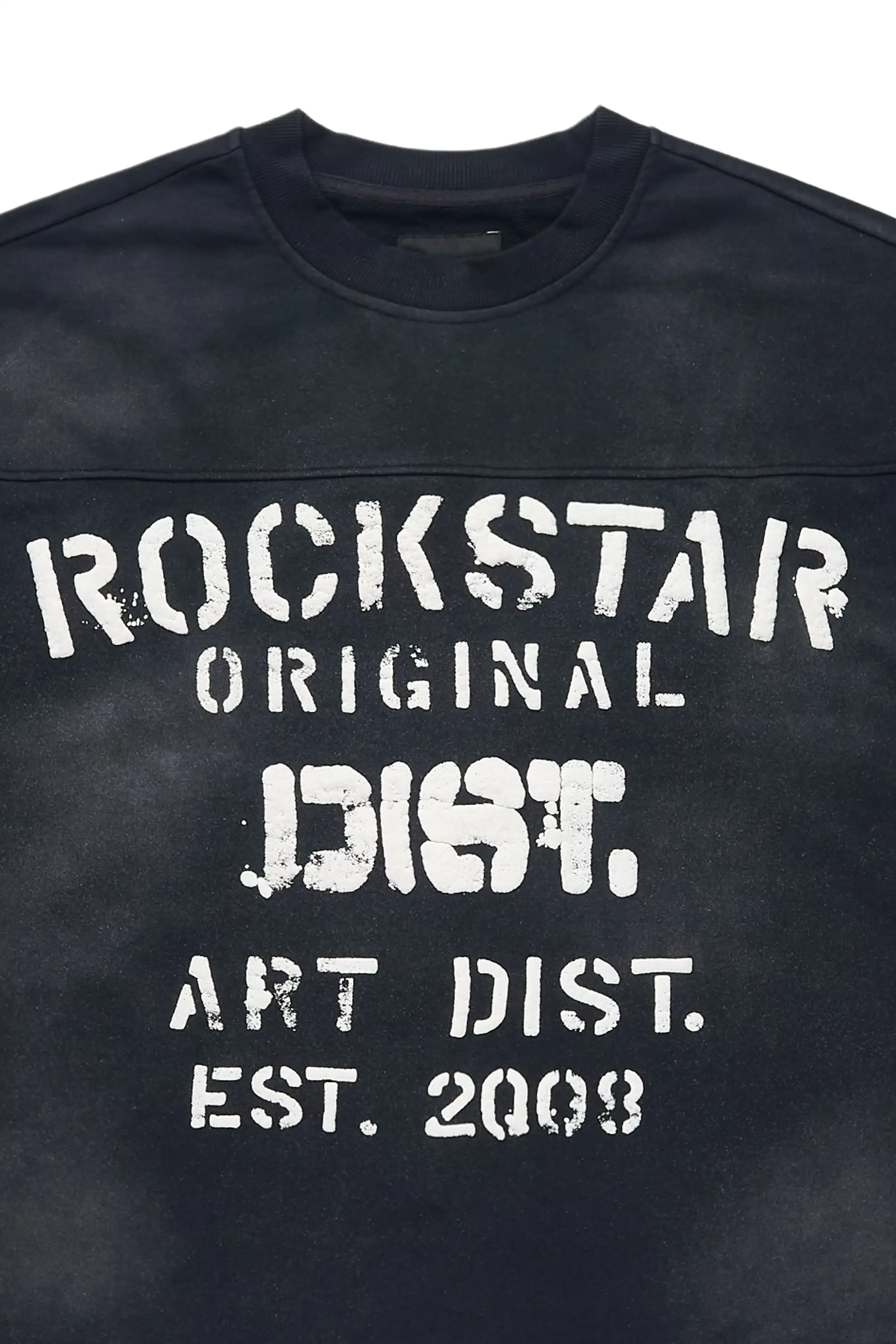 Quin Black French Terry T-Shirt - Image 3