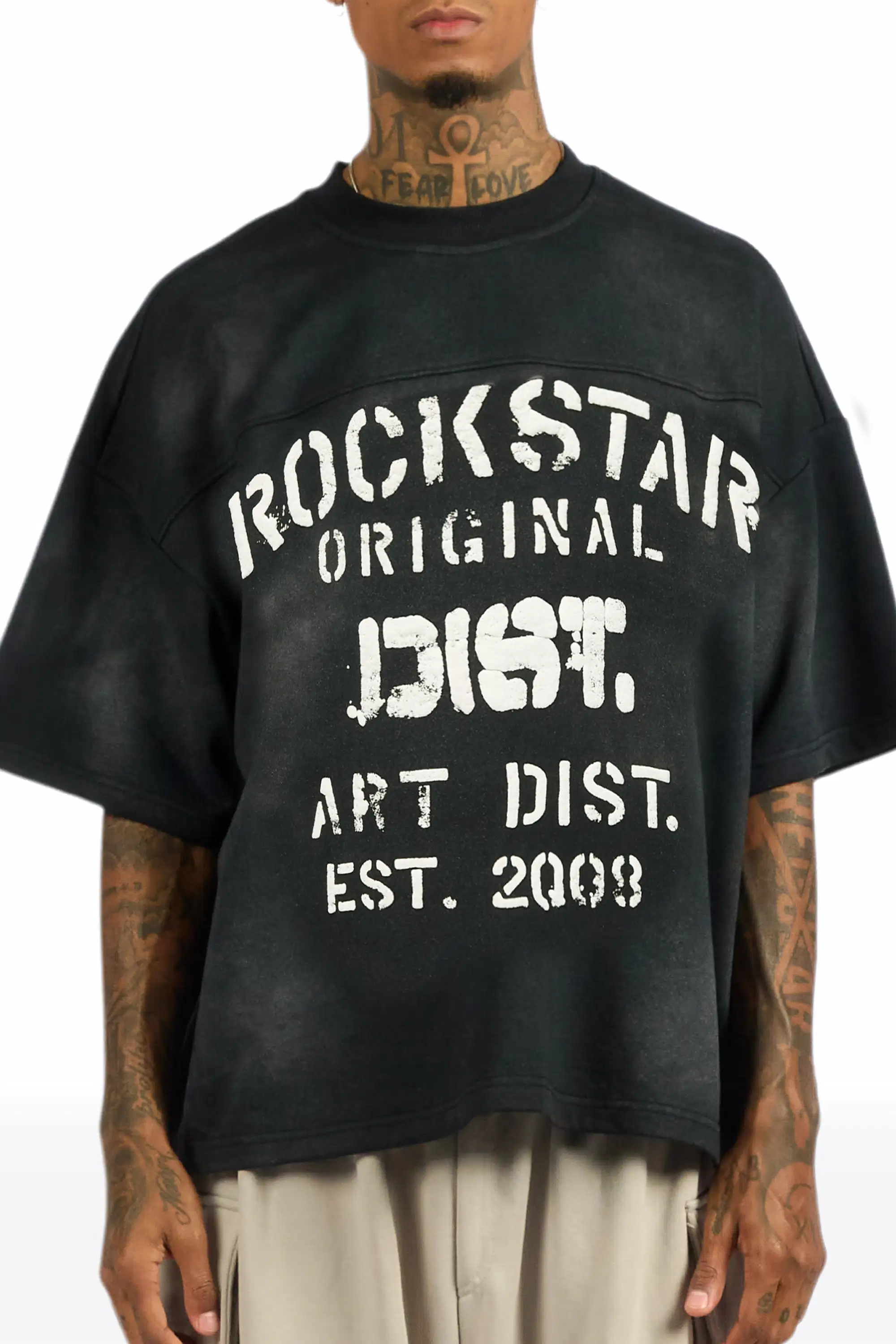 Quin Black French Terry T-Shirt - Image 8