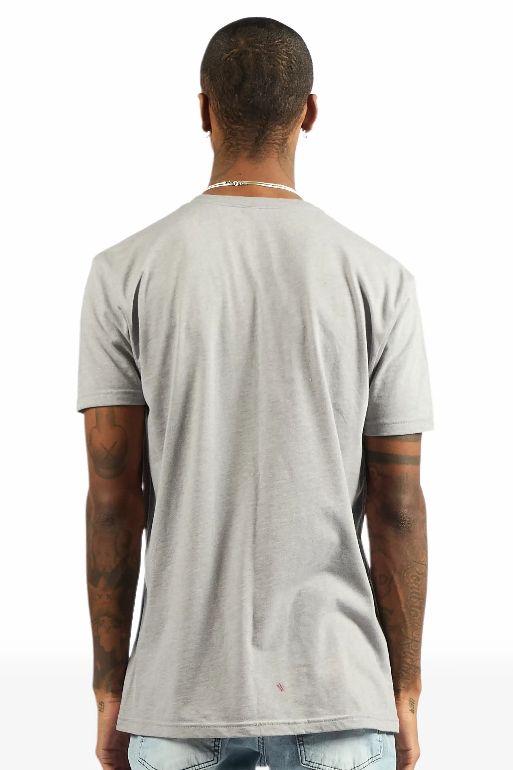 Reece 2.0 Heather Grey/Multi Oversized Graphic T-Shirt - Image 4