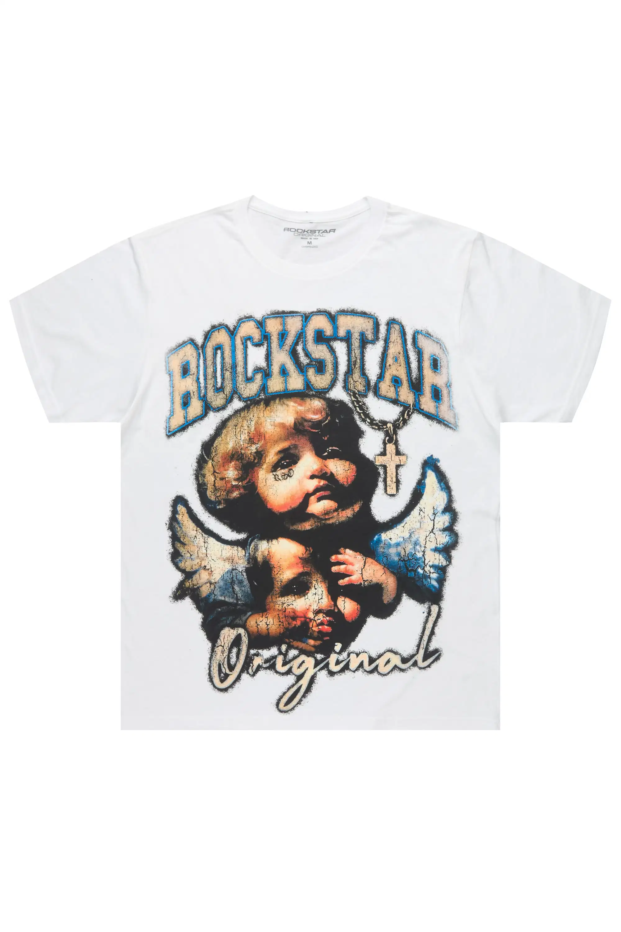 Deiter 2.0 White Oversized Graphic T-Shirt