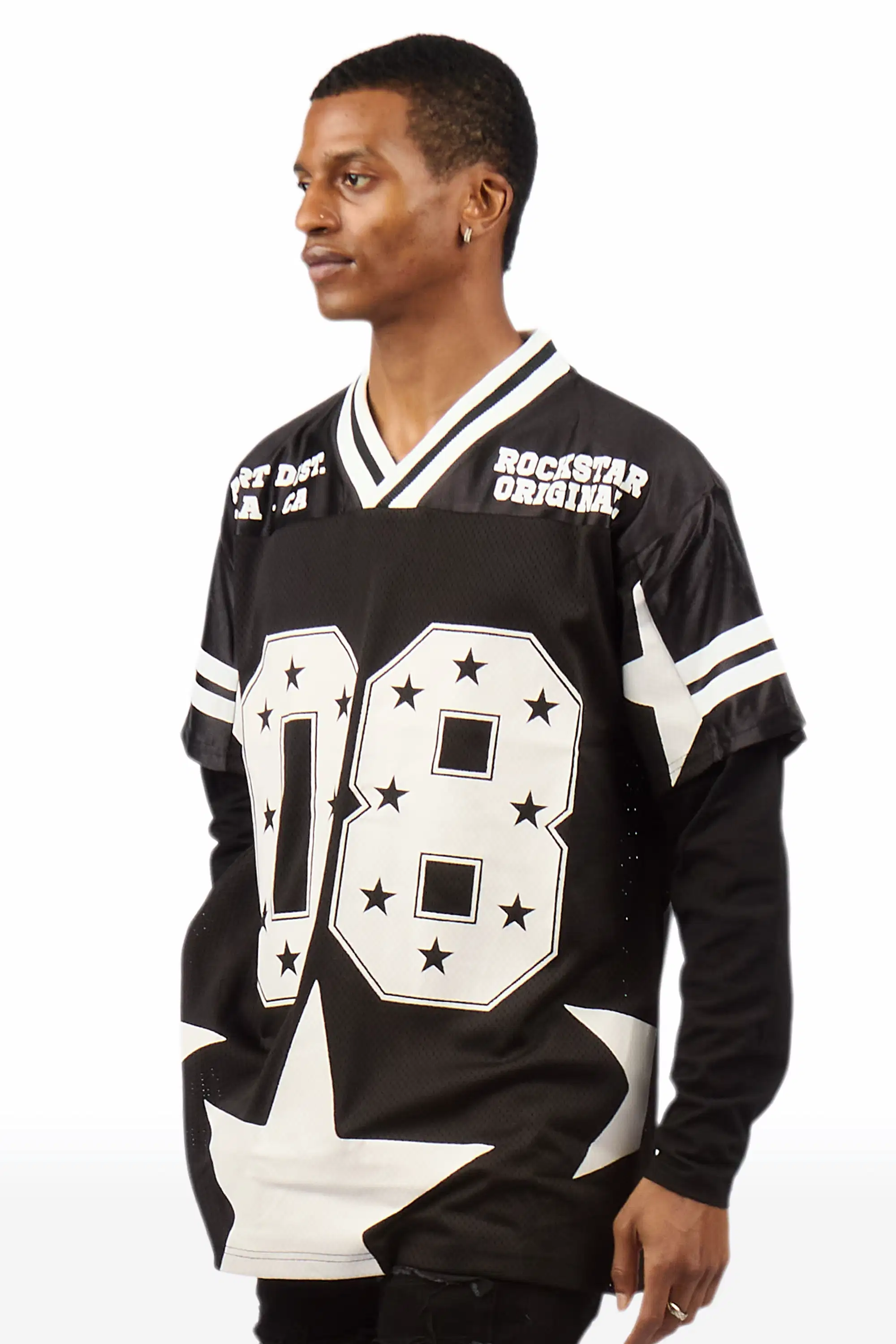 Slava Black Double Layer L/S Mesh Jersey - Image 9