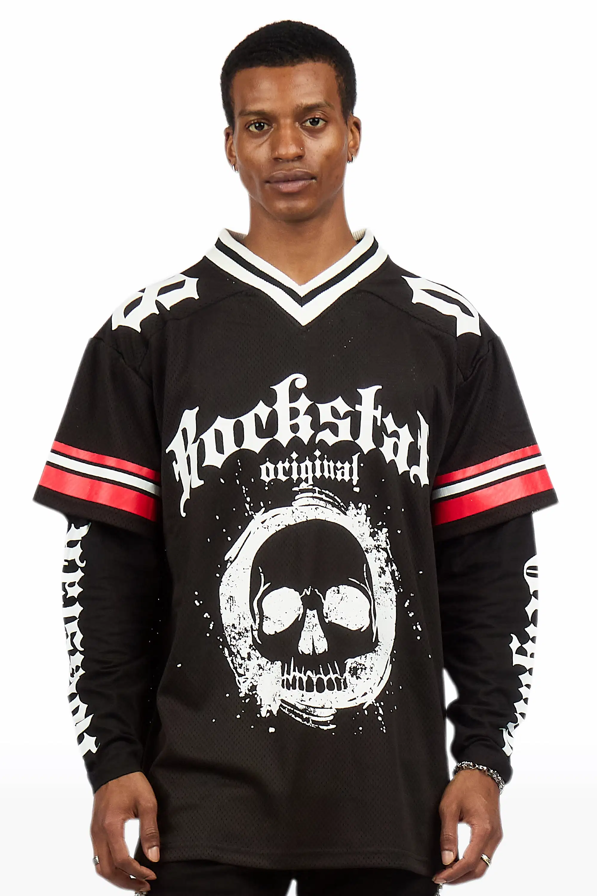 Taika Black Double Layer L/S Mesh Jersey - Image 4