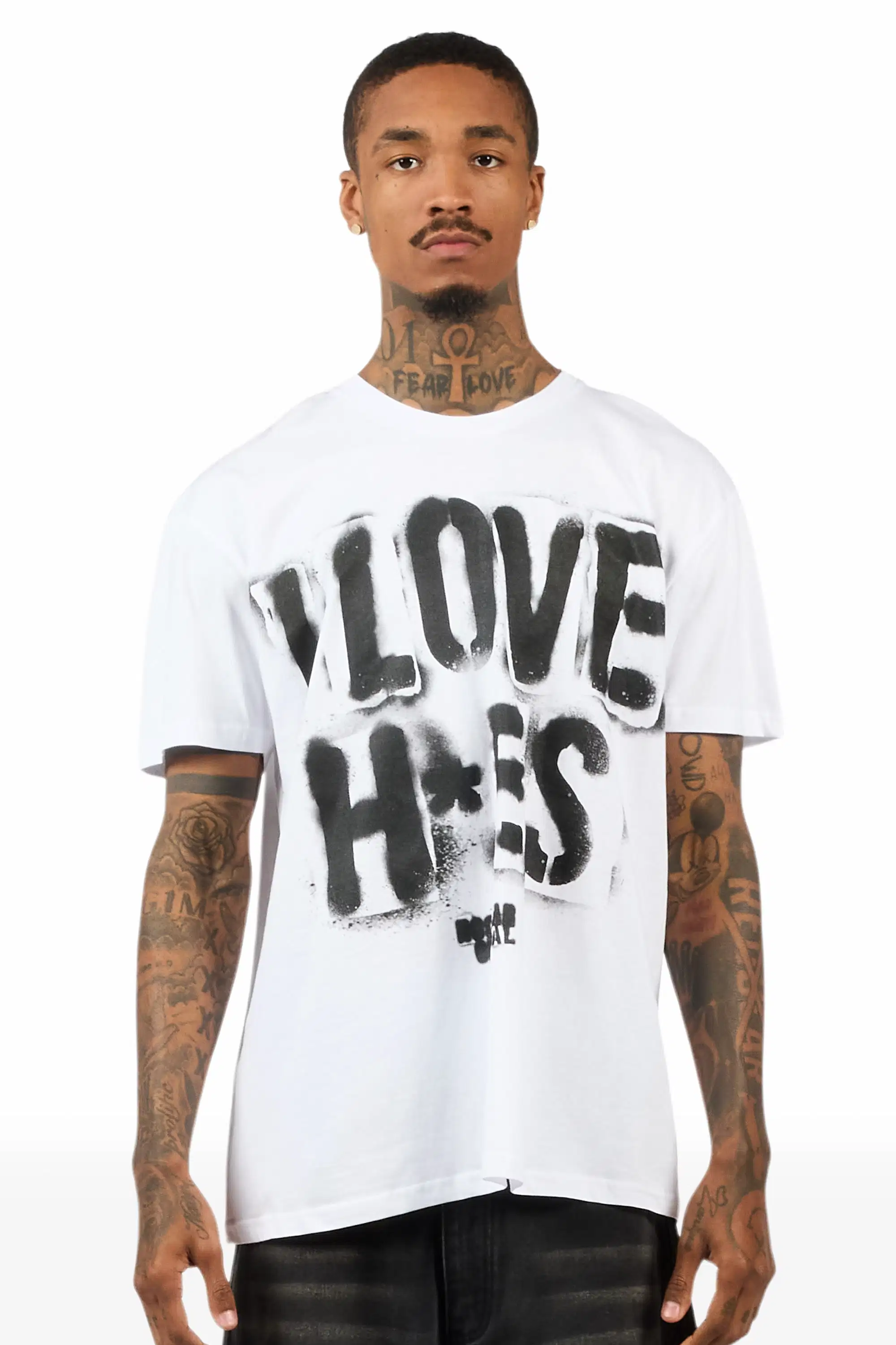 Banyan 2.0 White Oversized Graphic T-Shirt - Image 2