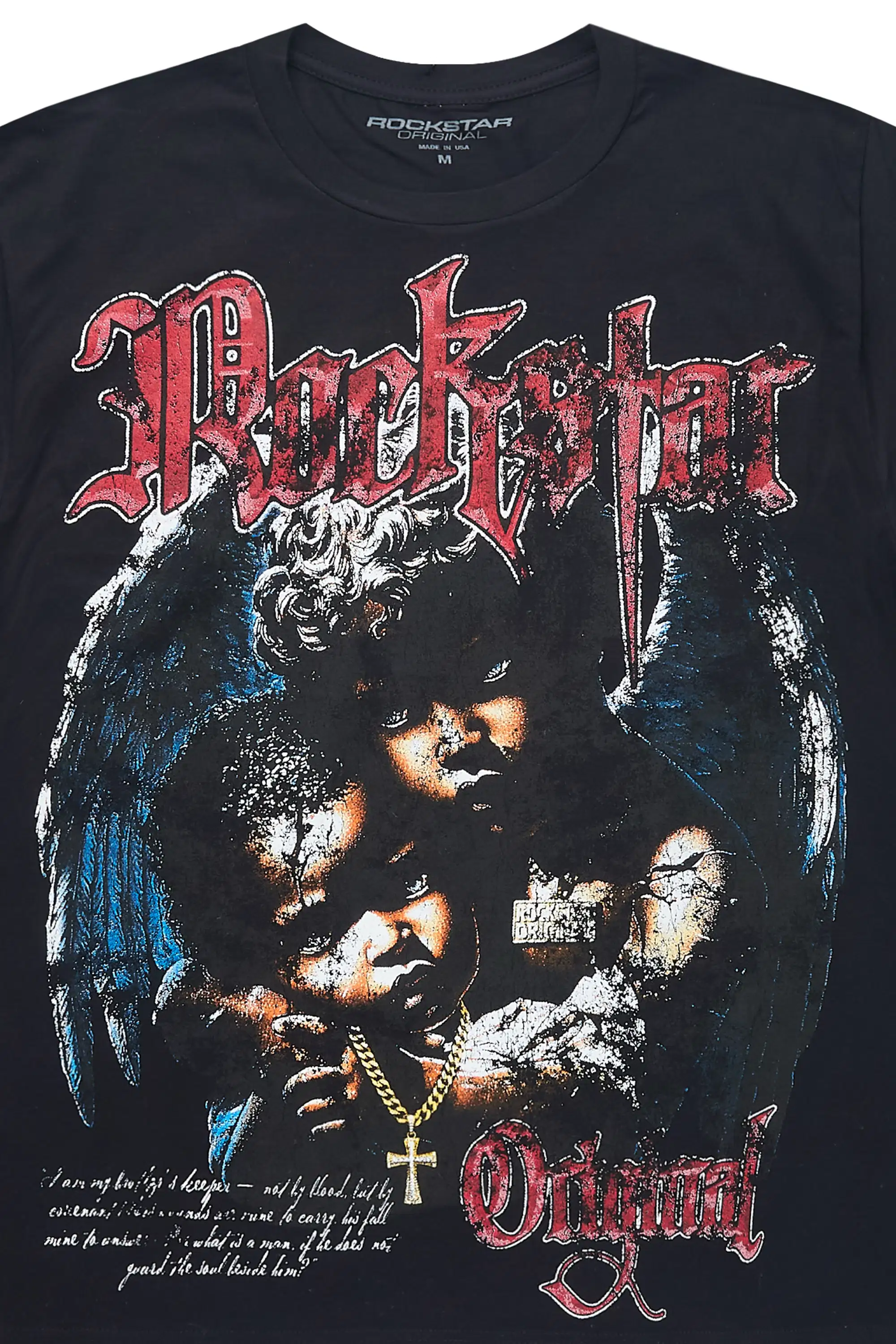 Terrell Black Oversized Graphic T-Shirt - Image 2