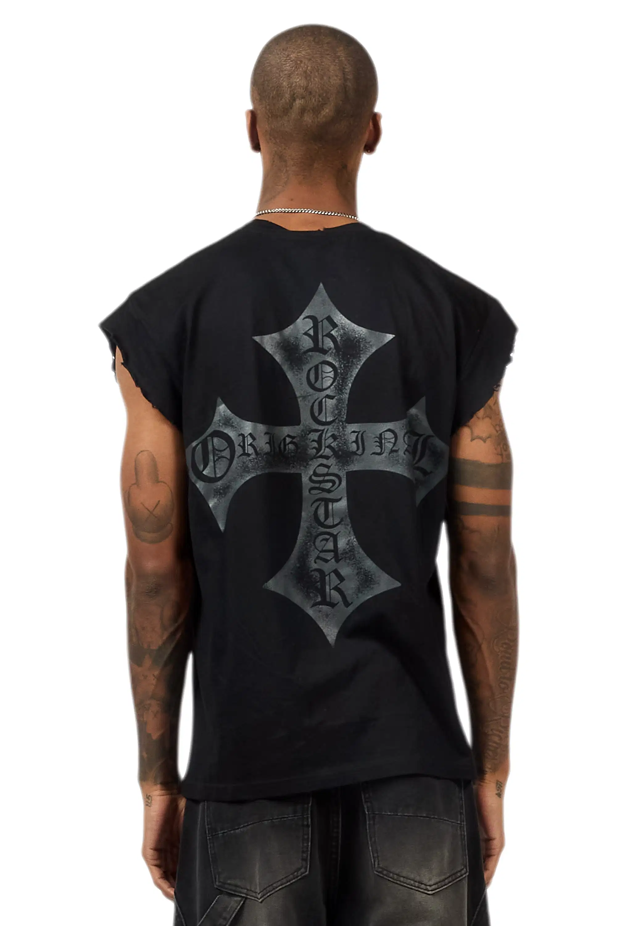 Marizon Black Cut off Tee - Image 3