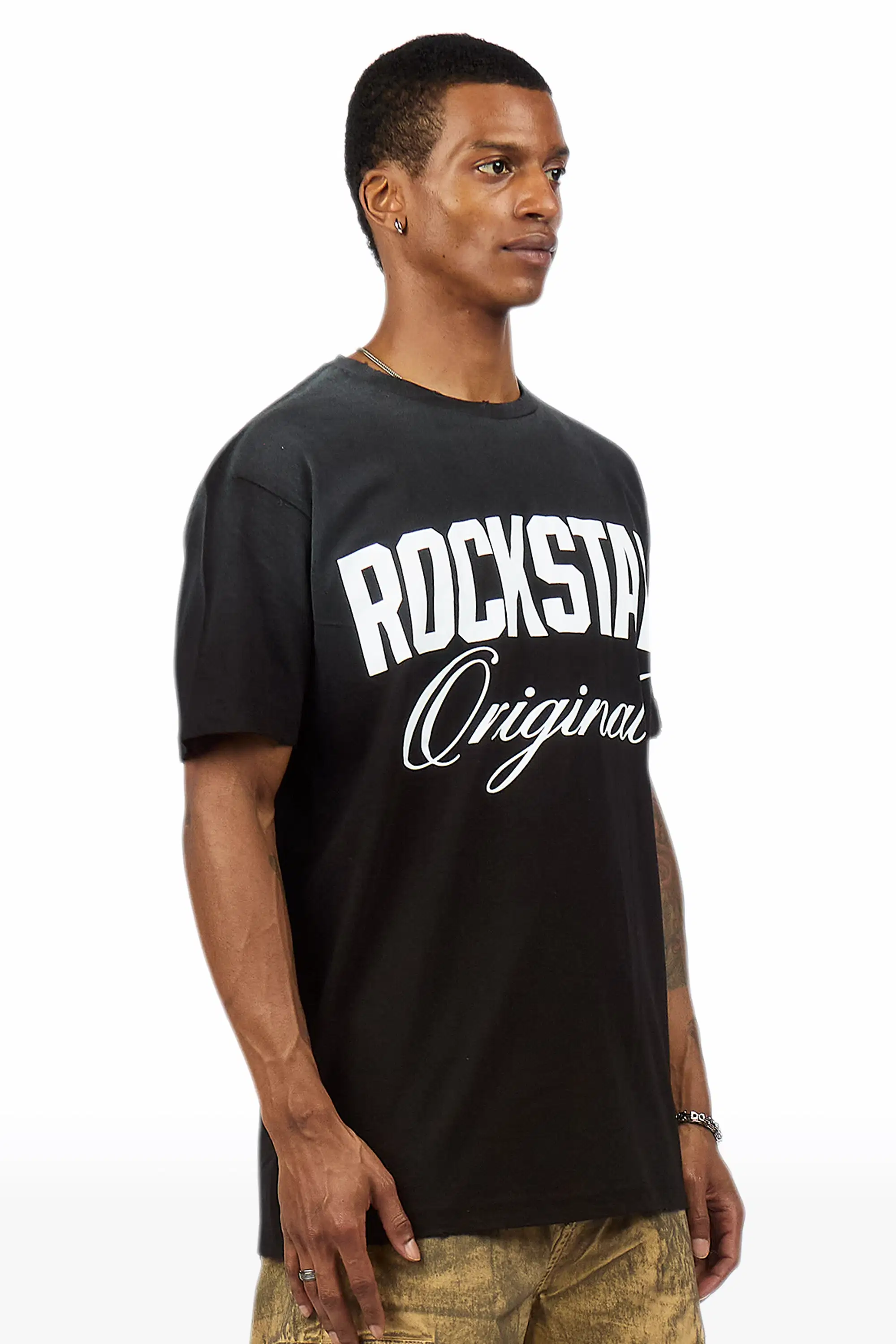 Jett Black Oversized Graphic T-Shirt - Image 3