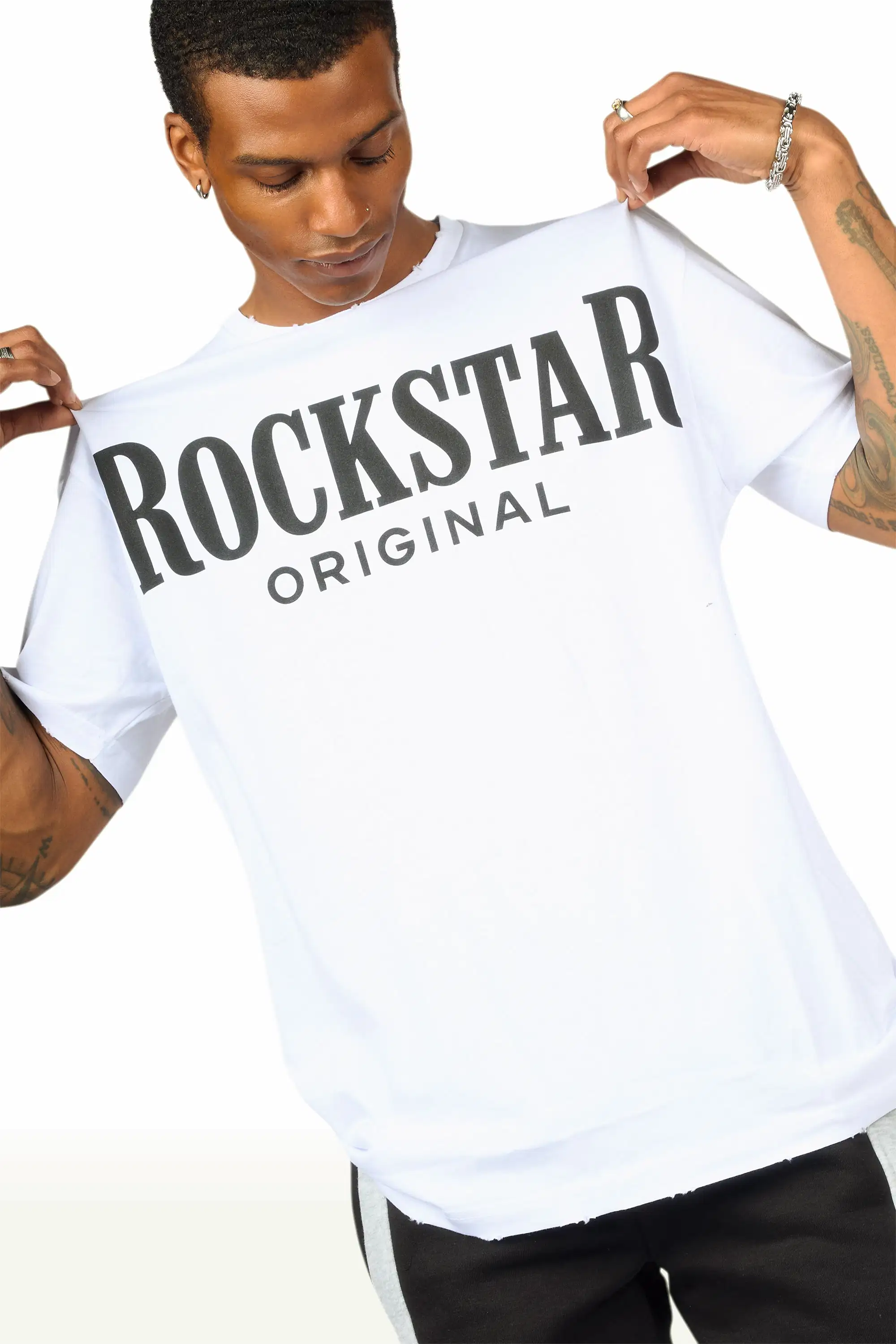 Rio White Oversized Graphic T-Shirt - Image 2