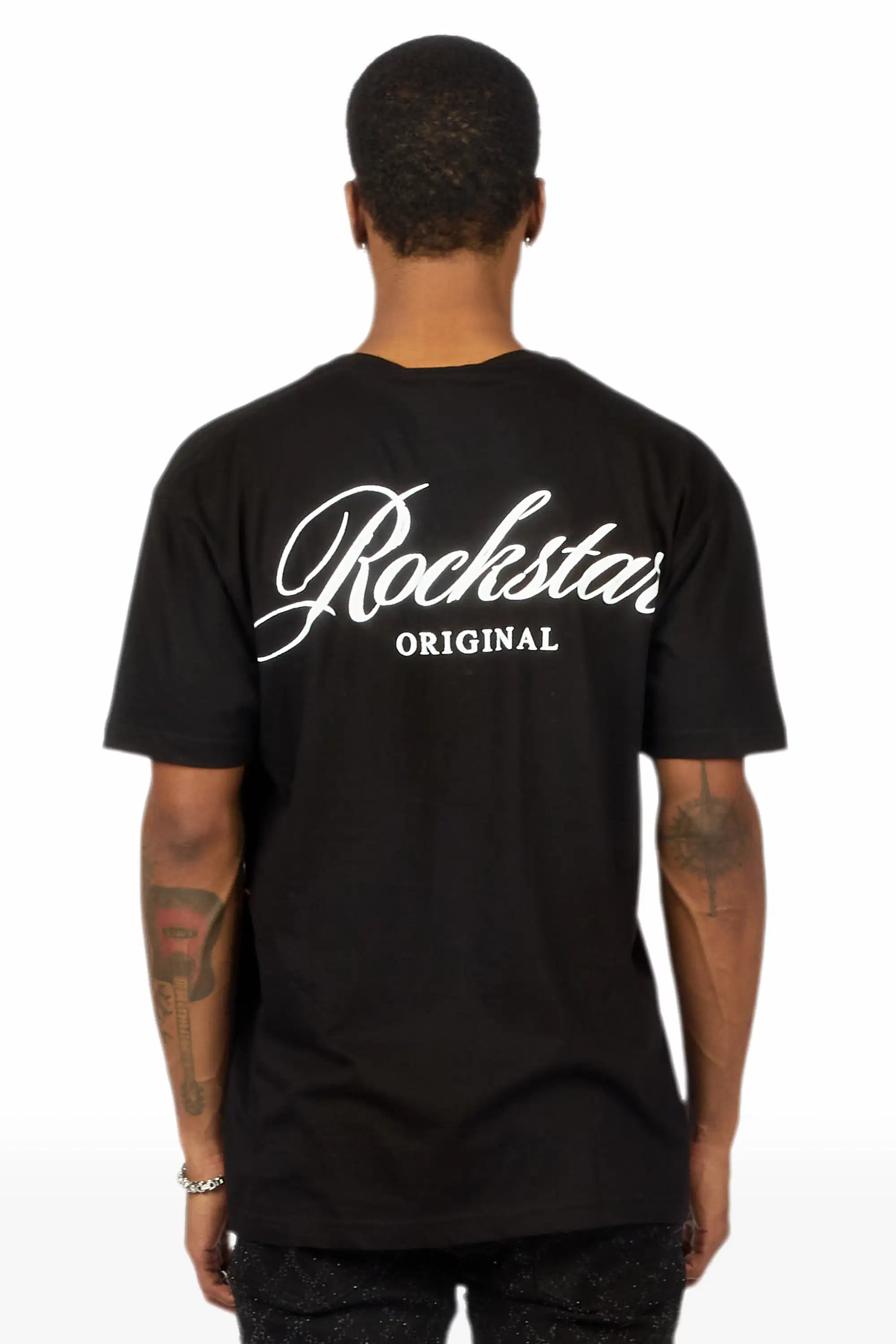 Domaric Black Oversized Graphic T-Shirt - Image 5