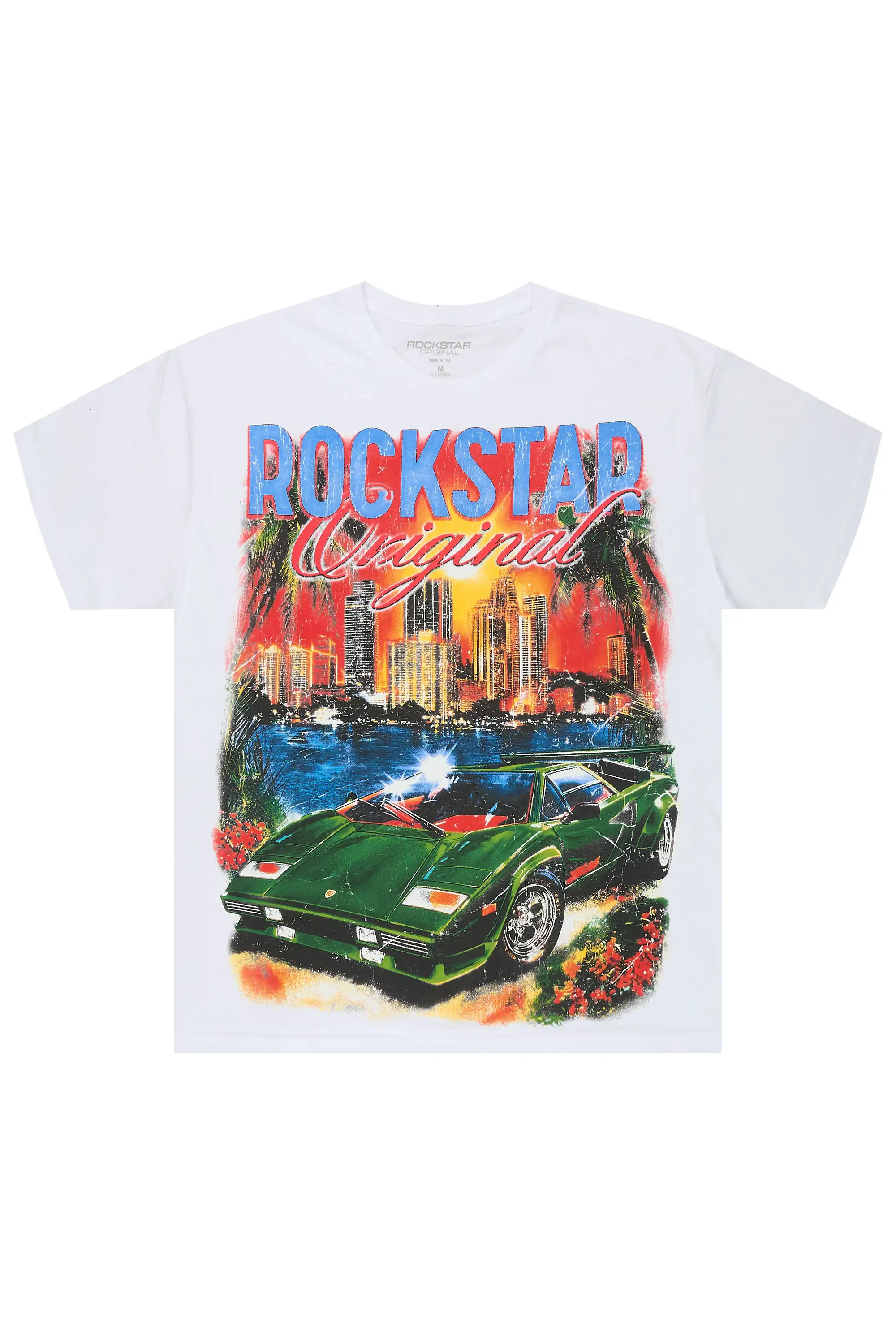 Jhaezar White Oversized Graphic T-Shirt