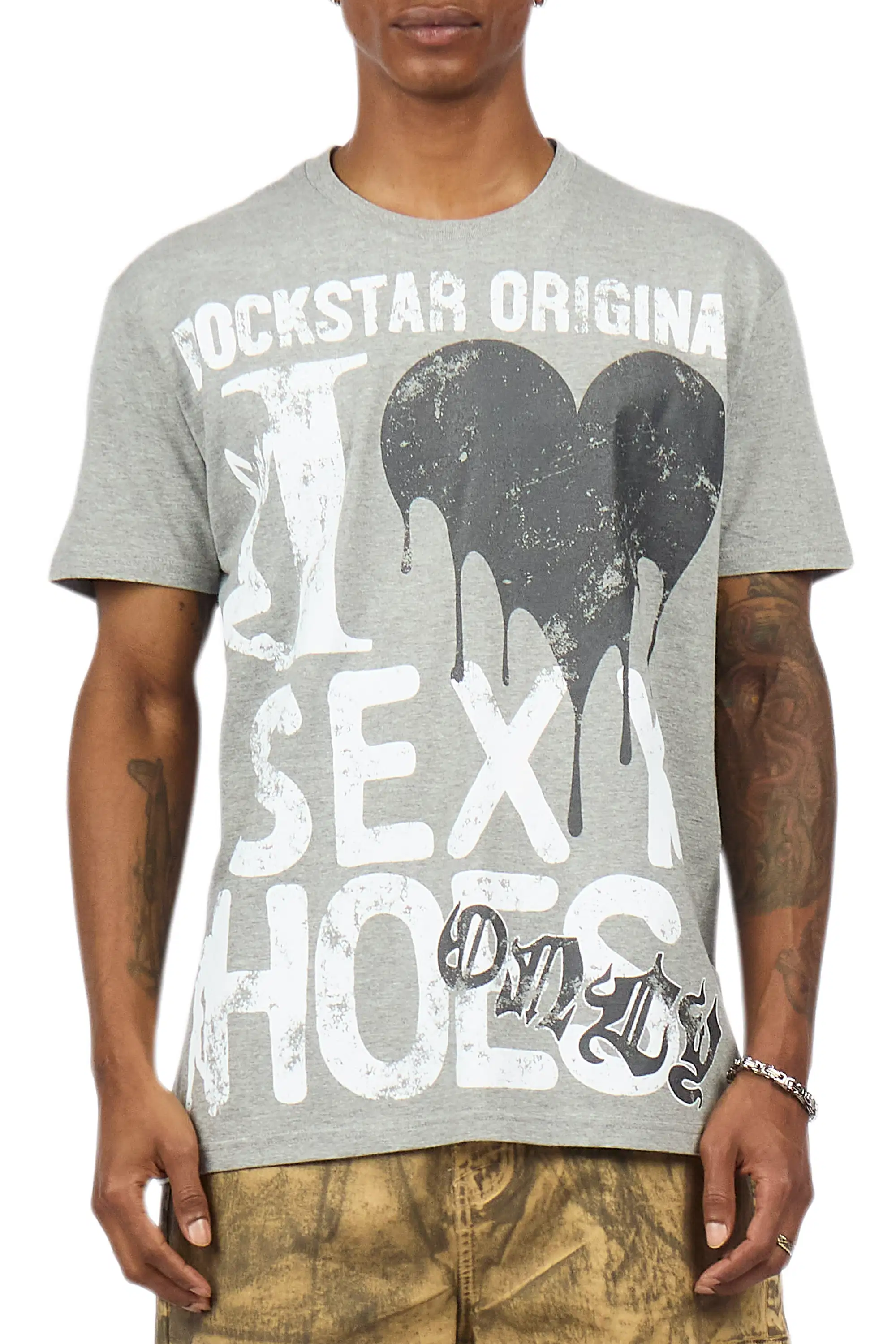 Sovar Grey Oversized Graphic T-Shirt - Image 6