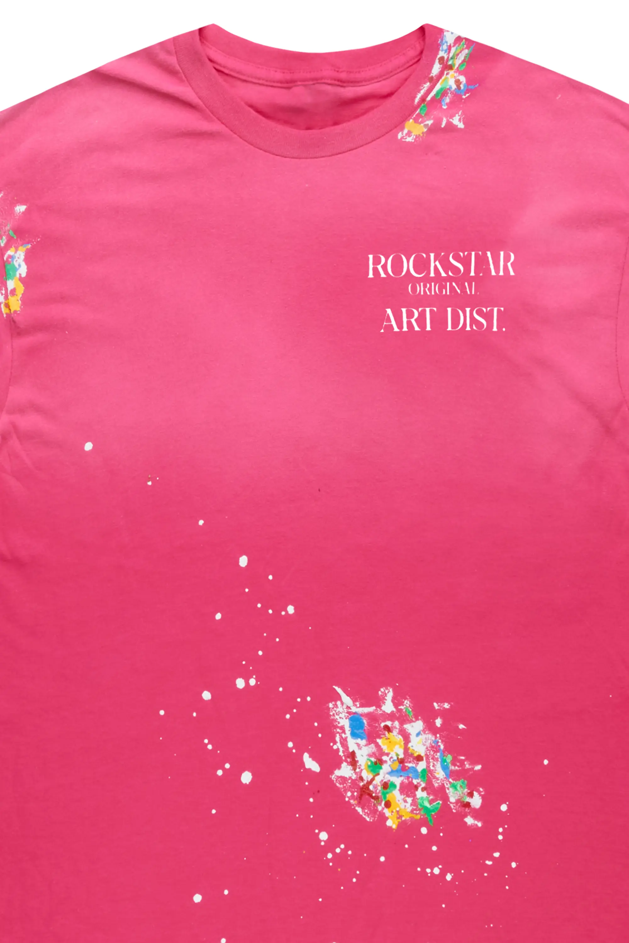 Palmer Pink/White Graphic T-Shirt - Image 3