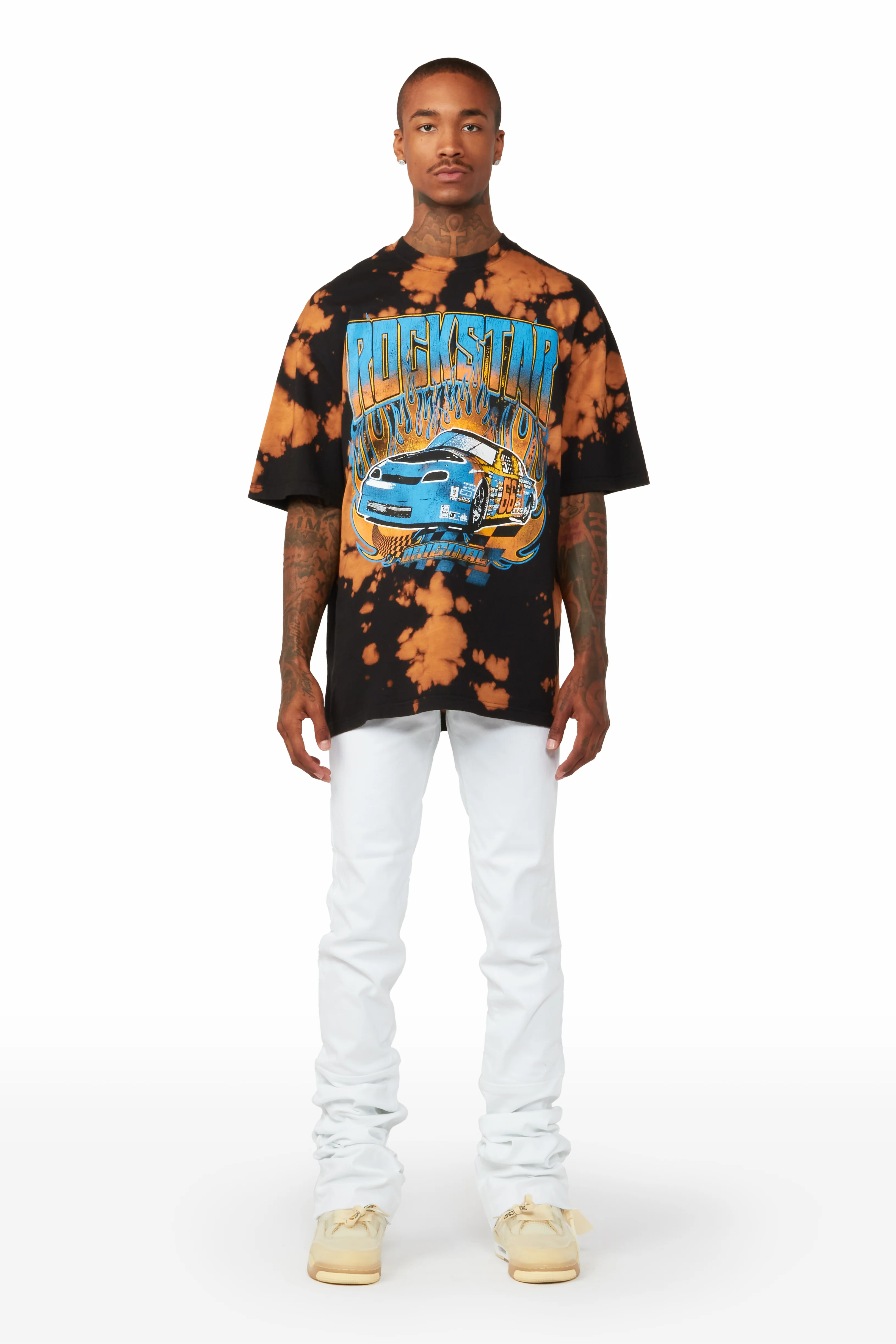 Burnheart Acid Black Oversize T-shirt - Image 3
