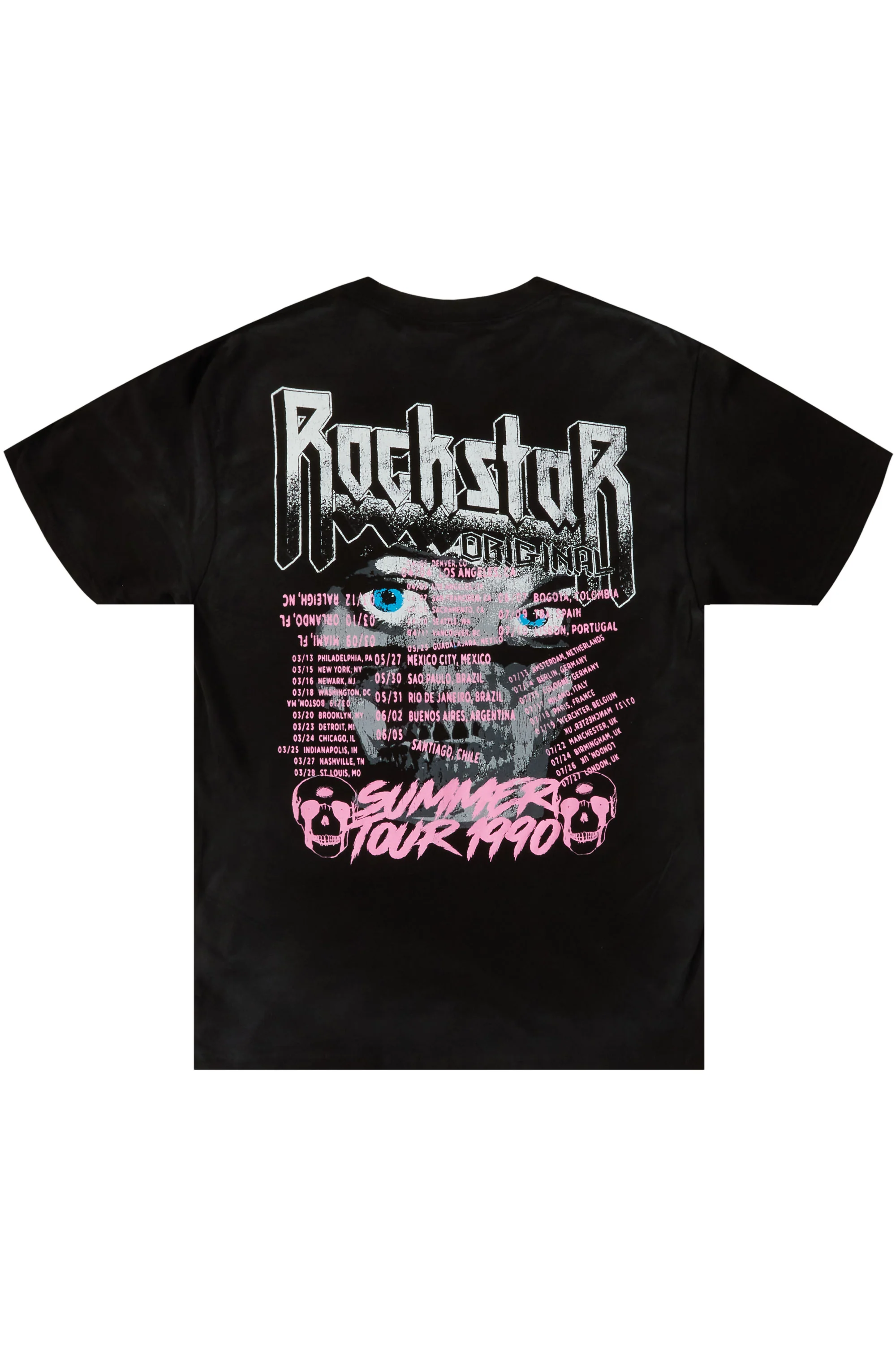 Dastard Black Graphic T-Shirt - Image 2