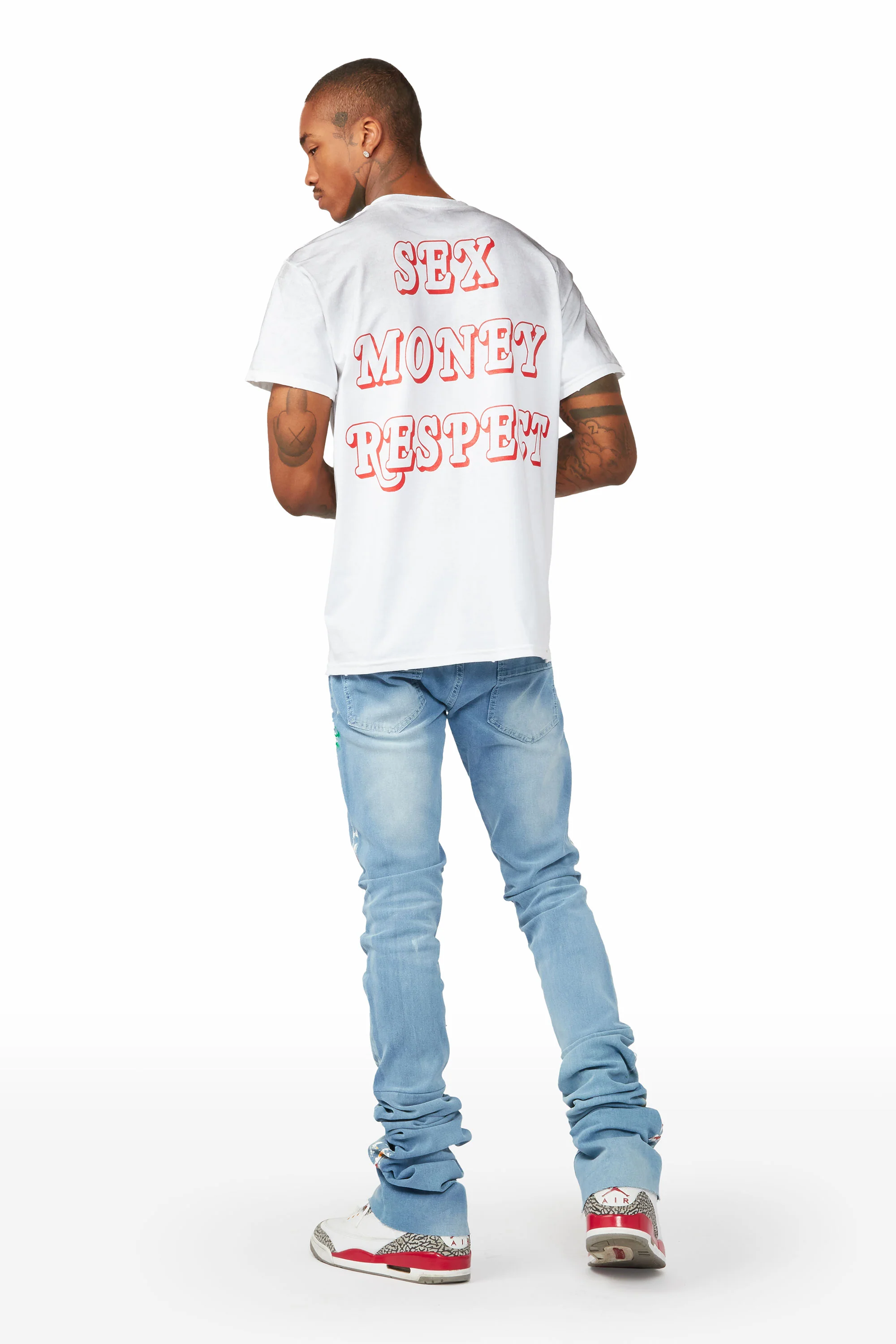 Seedee White Graphic T-Shirt - Image 7