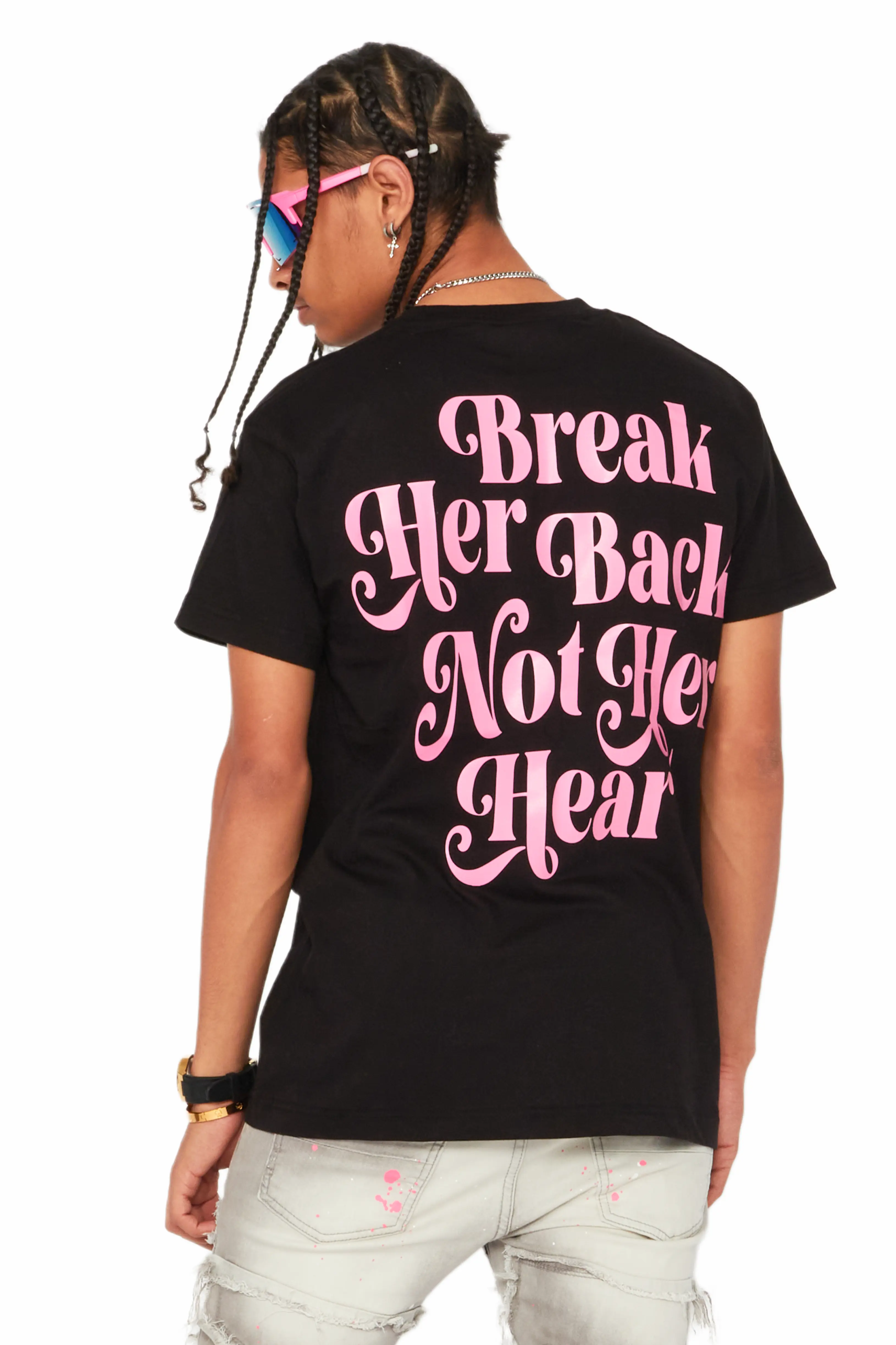 Diamo Black Graphic T-Shirt - Image 2