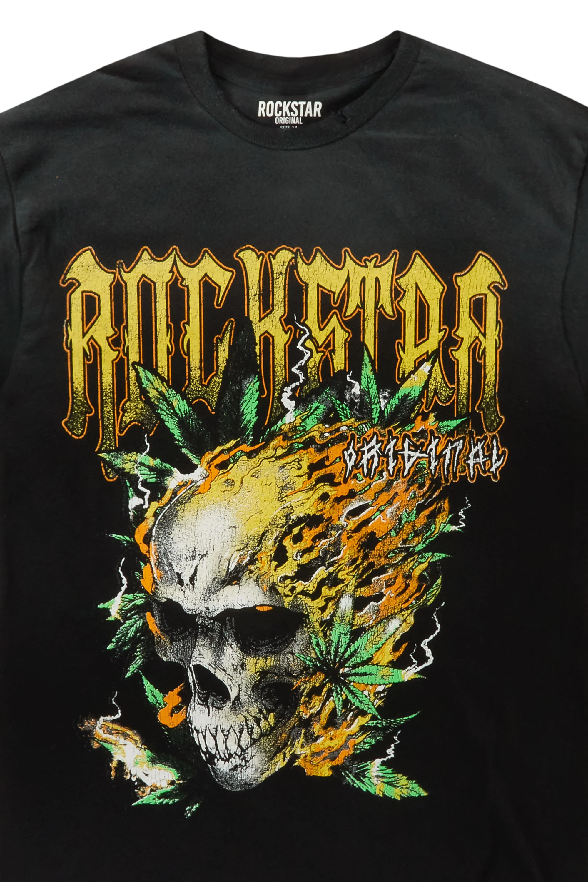 Manitol Black Graphic T-Shirt - Image 2