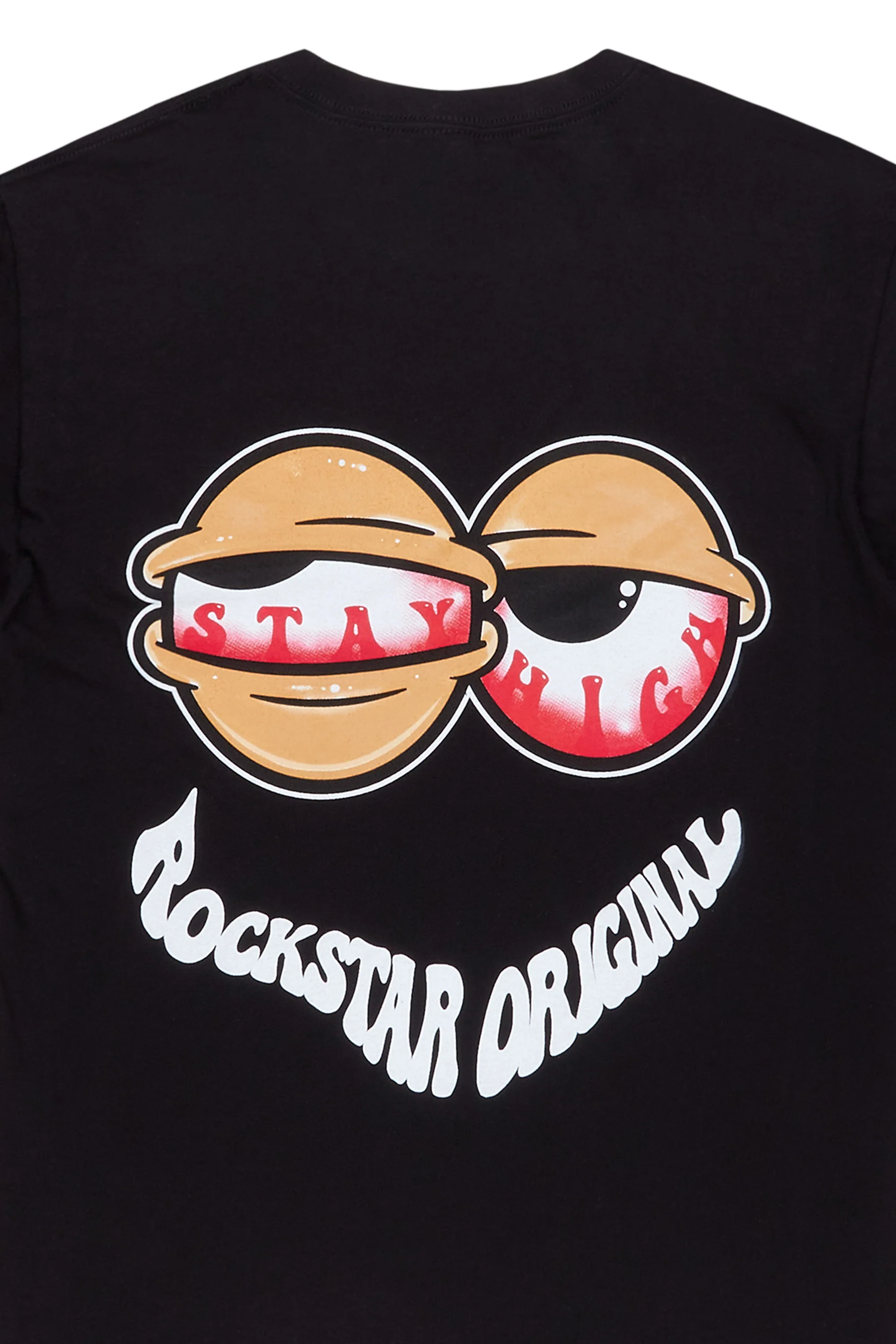 Highya Black Graphic T-Shirt - Image 2