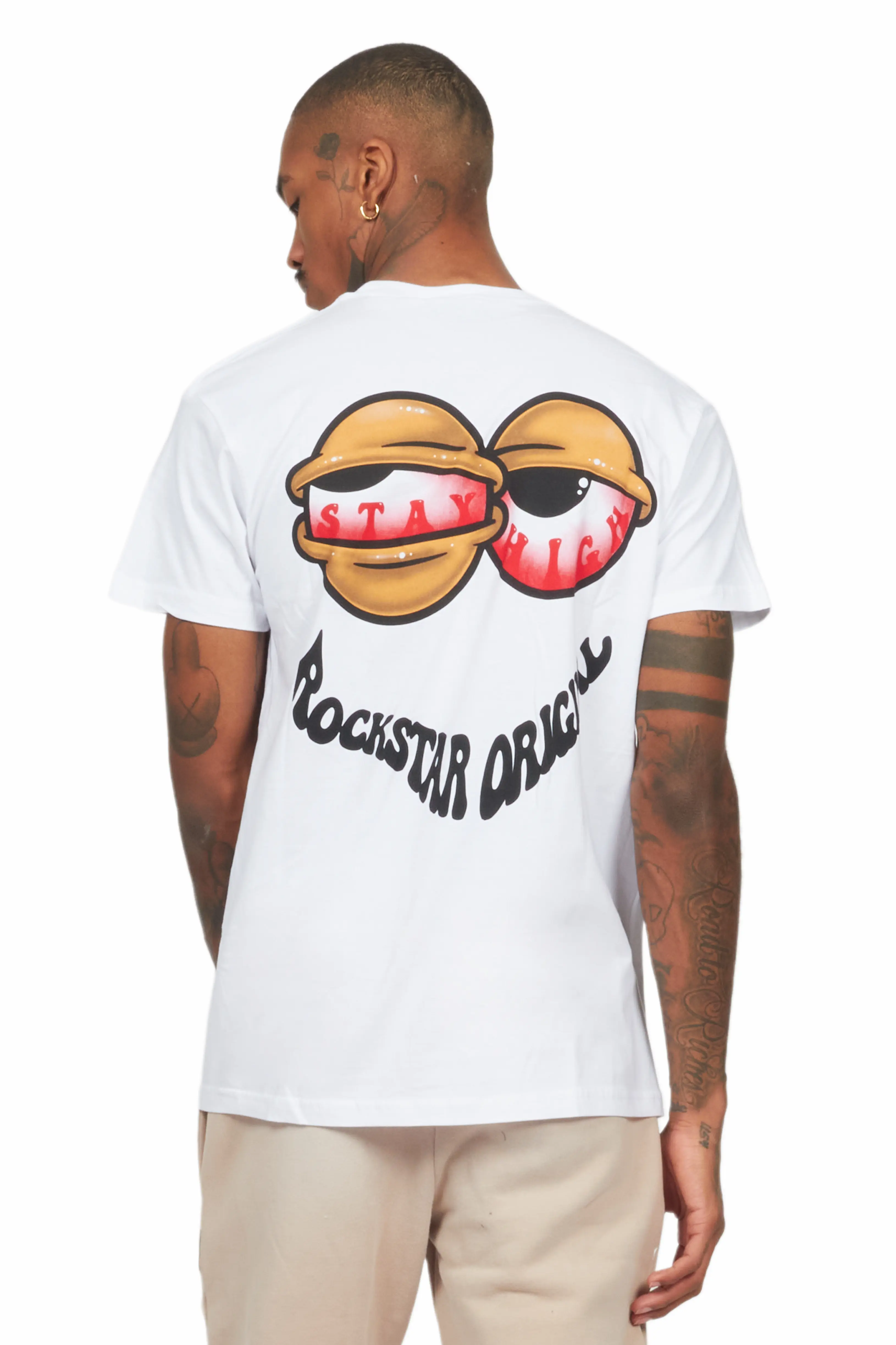 Highya White Graphic T-Shirt