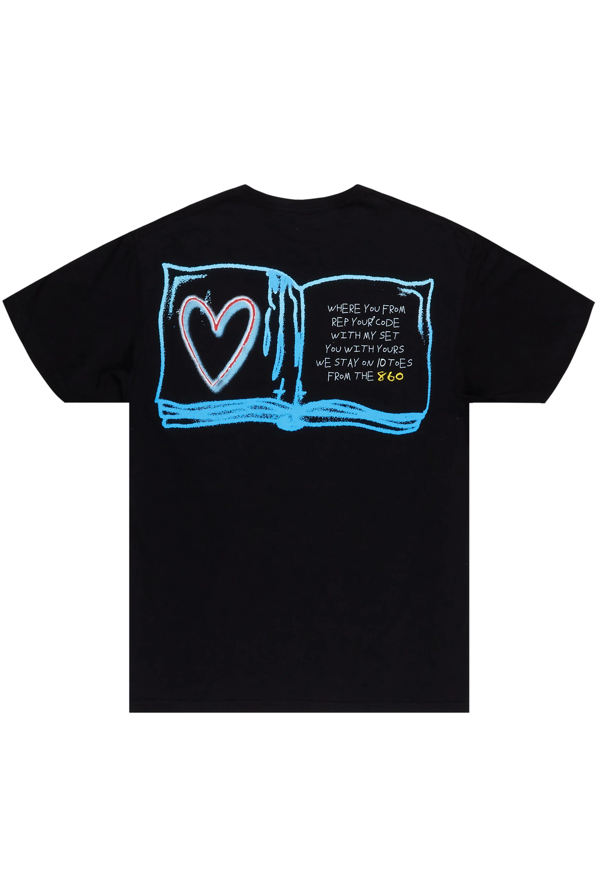 Drummond Black Graphic T-Shirt - Image 3