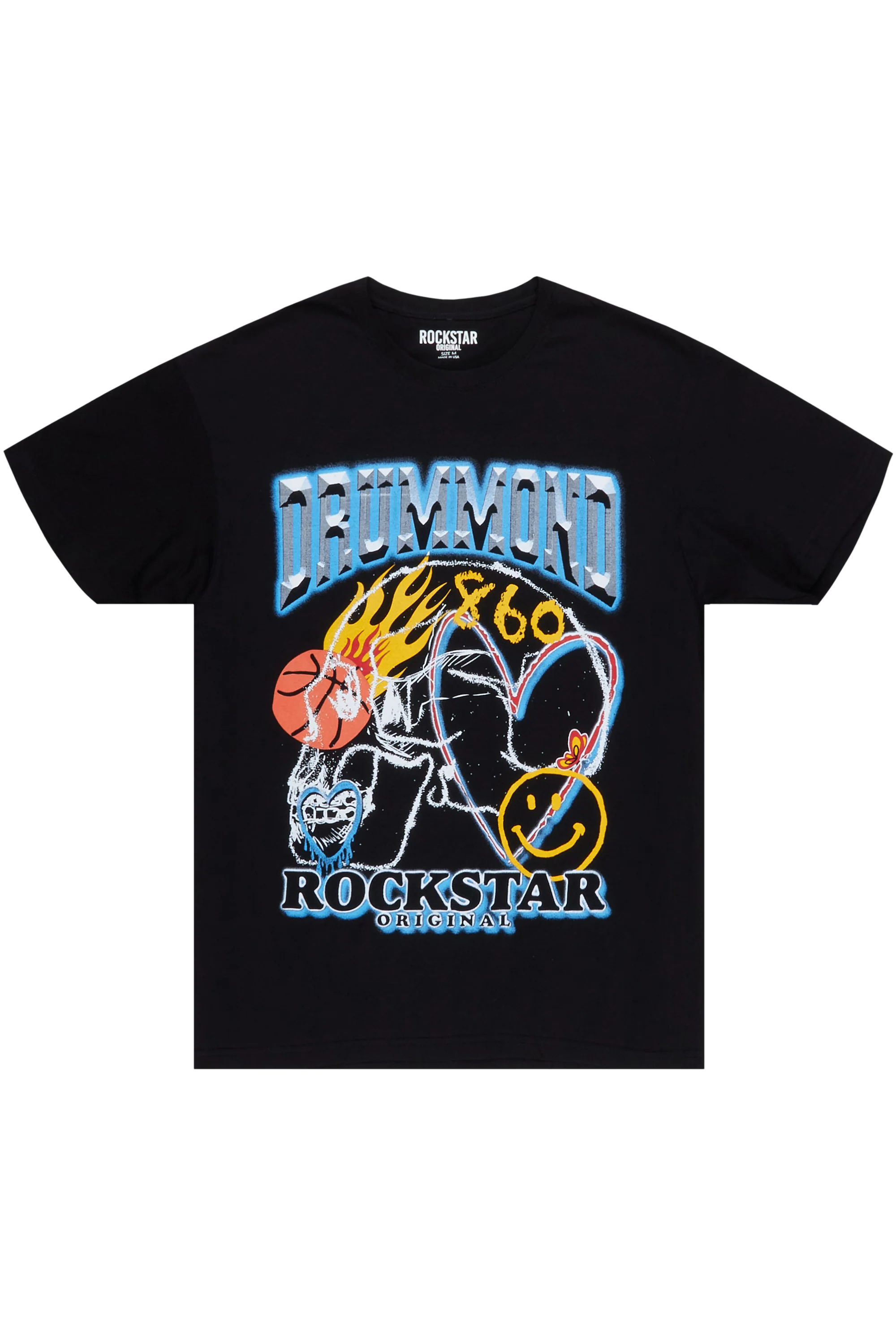 Drummond Black Graphic T-Shirt - Image 4