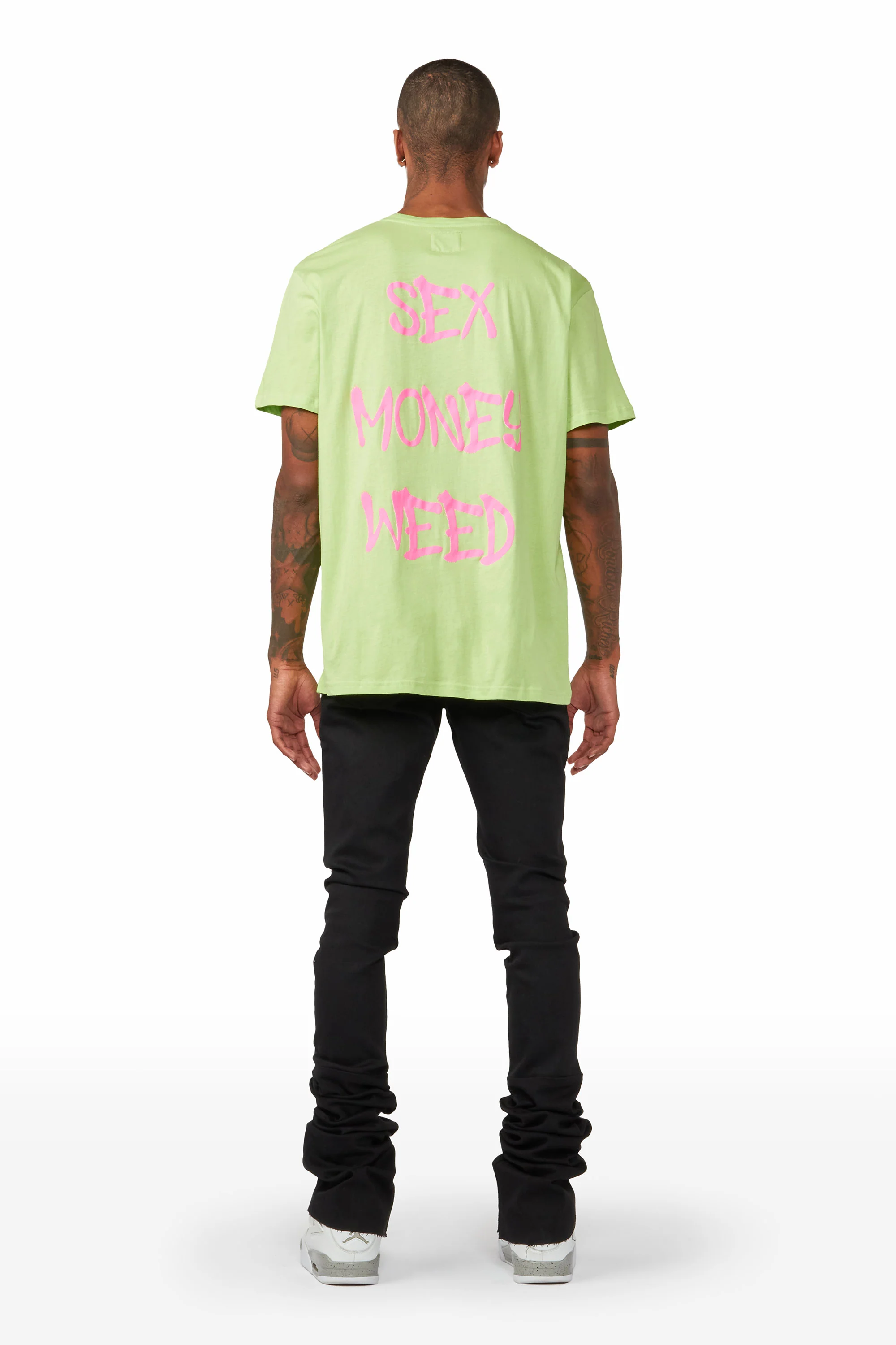 Tavi Lime/Orchid Printed T-Shirt - Image 5