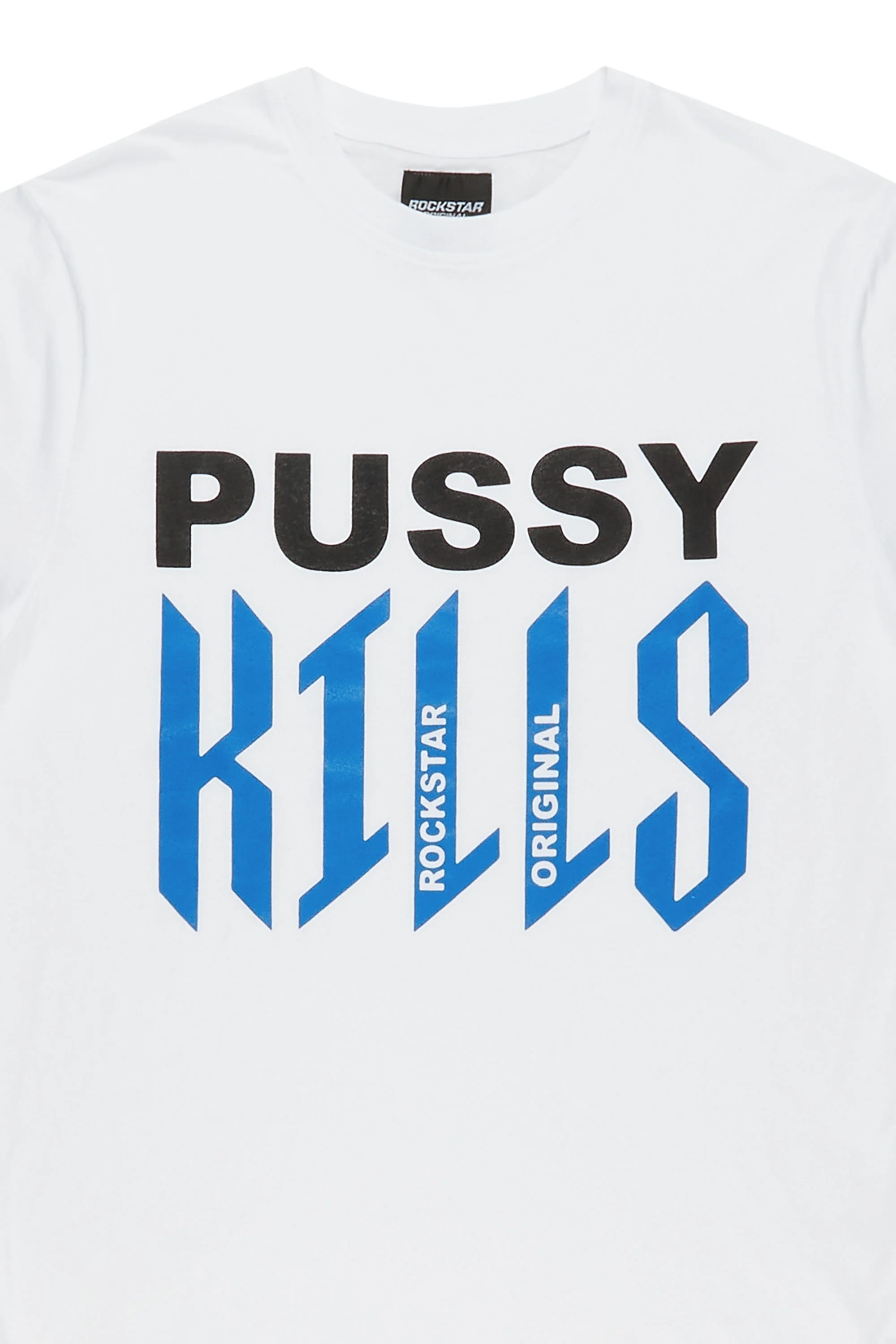 Nynez White Graphic T-Shirt - Image 2