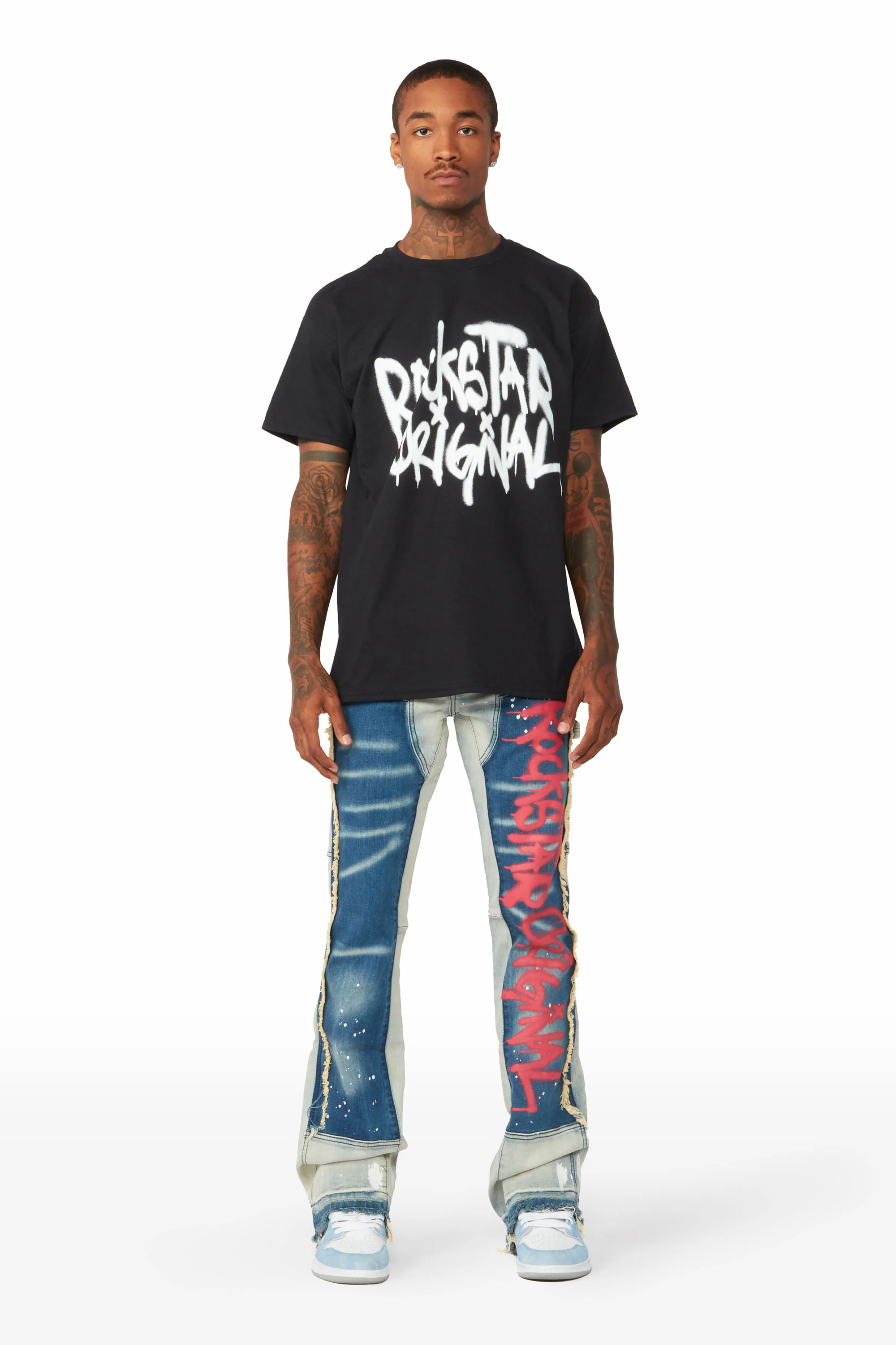 Nytron Black Graphic T-Shirt - Image 3