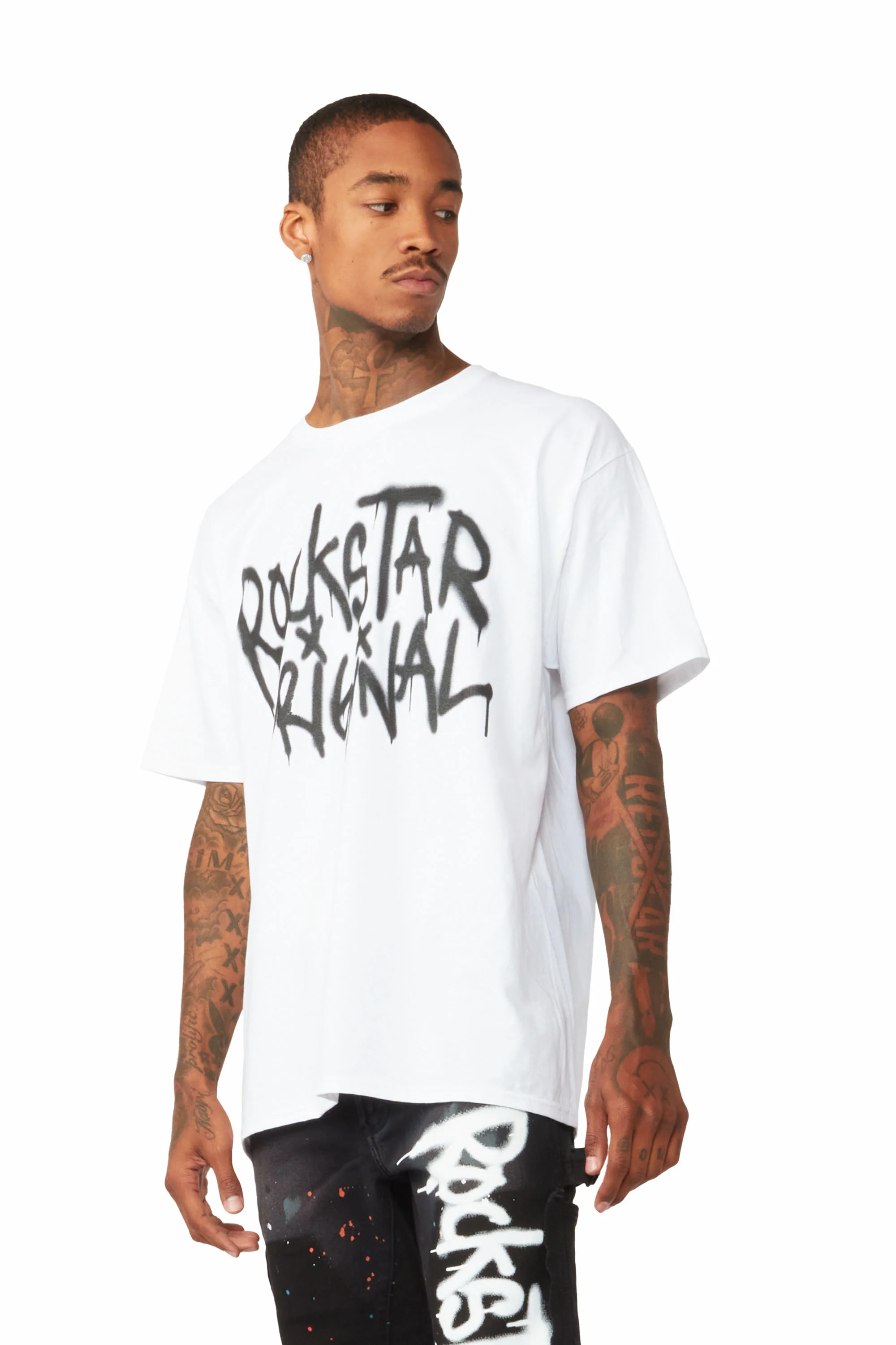 Nytron White Graphic T-Shirt - Image 2