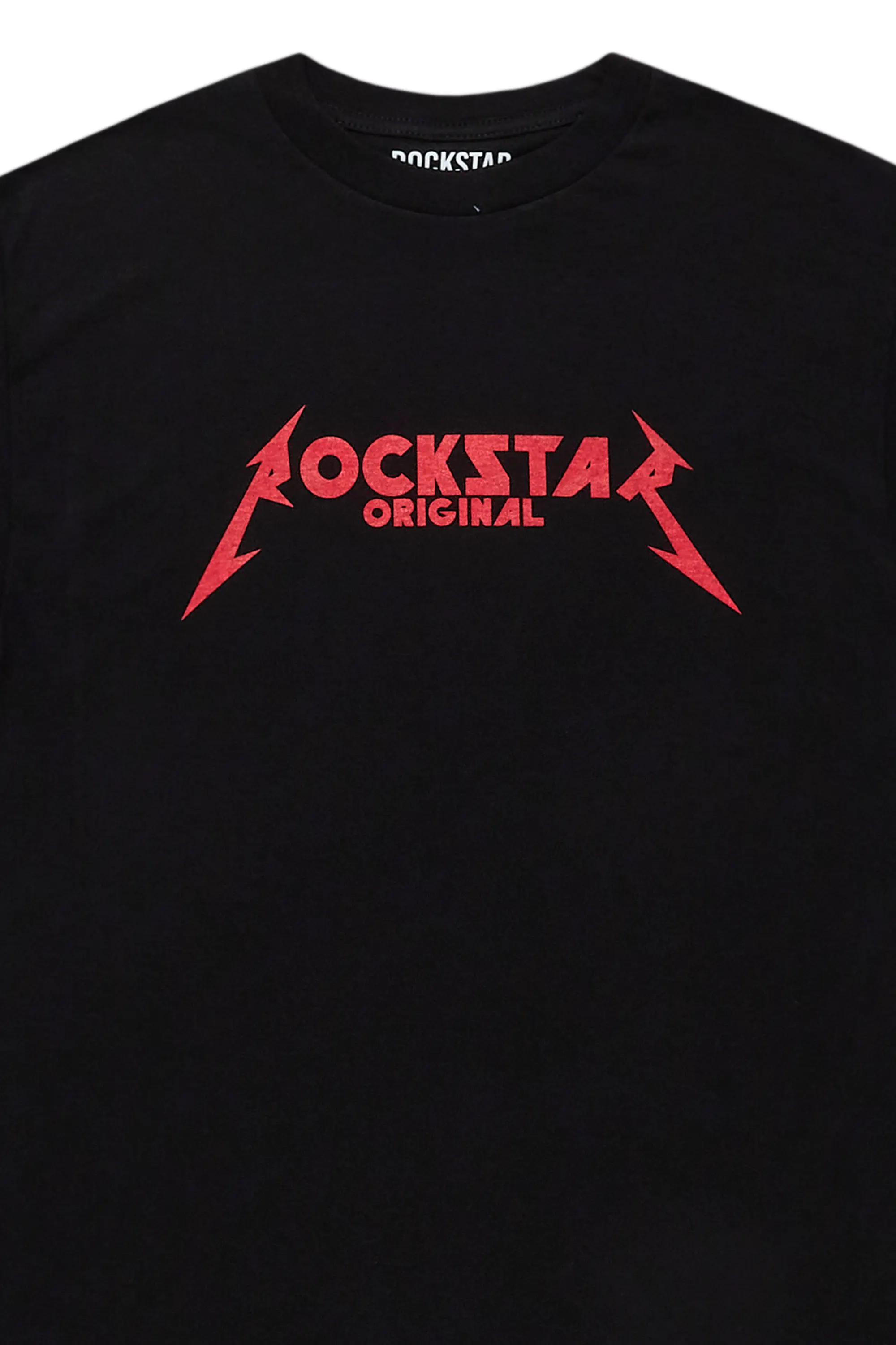 Diogo Black/Red Printed T-Shirt - Image 3
