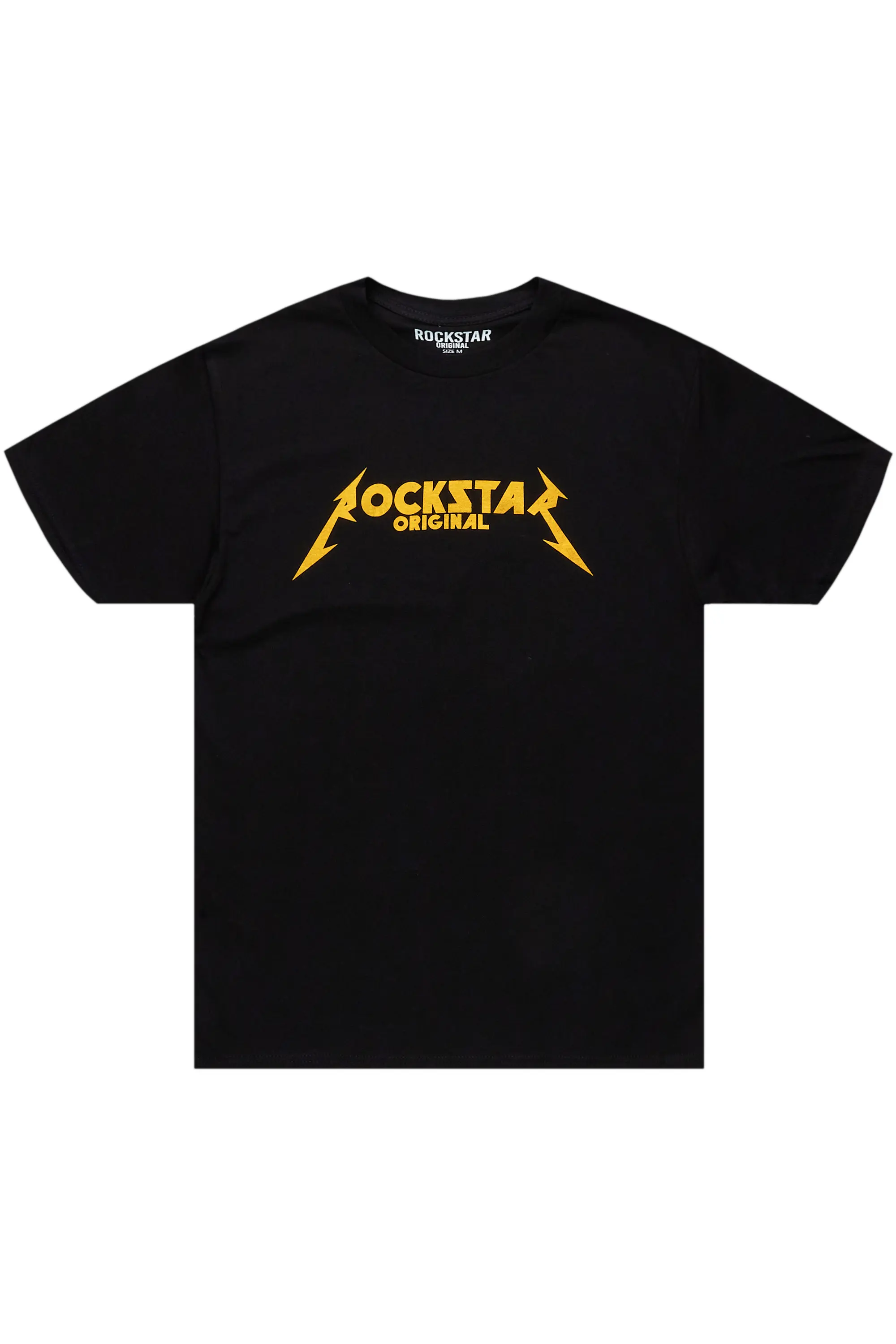 Diogo Black/Yellow Printed T-Shirt - Image 2