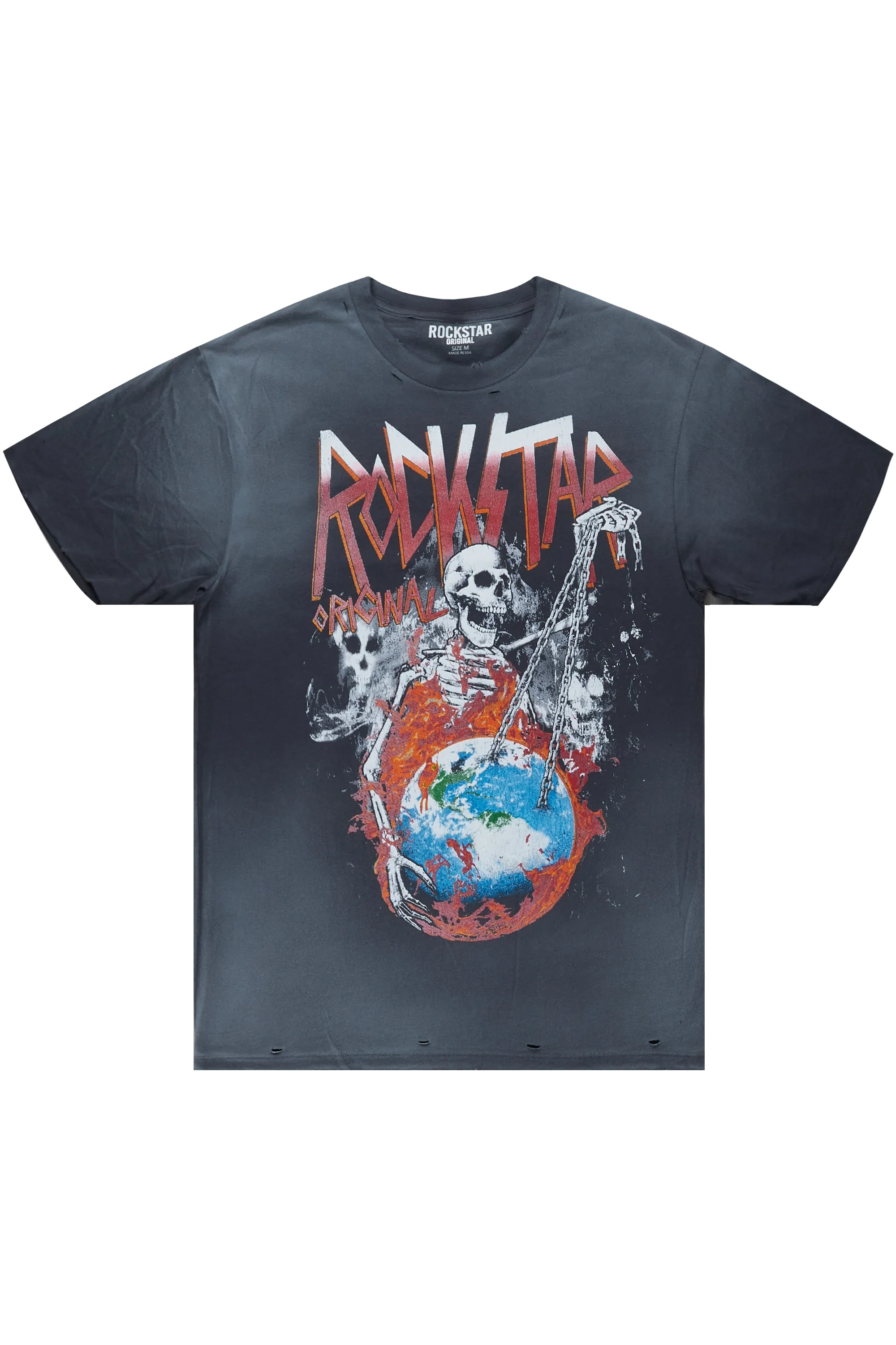 Barrett Charcoal Printed T-Shirt - Image 2