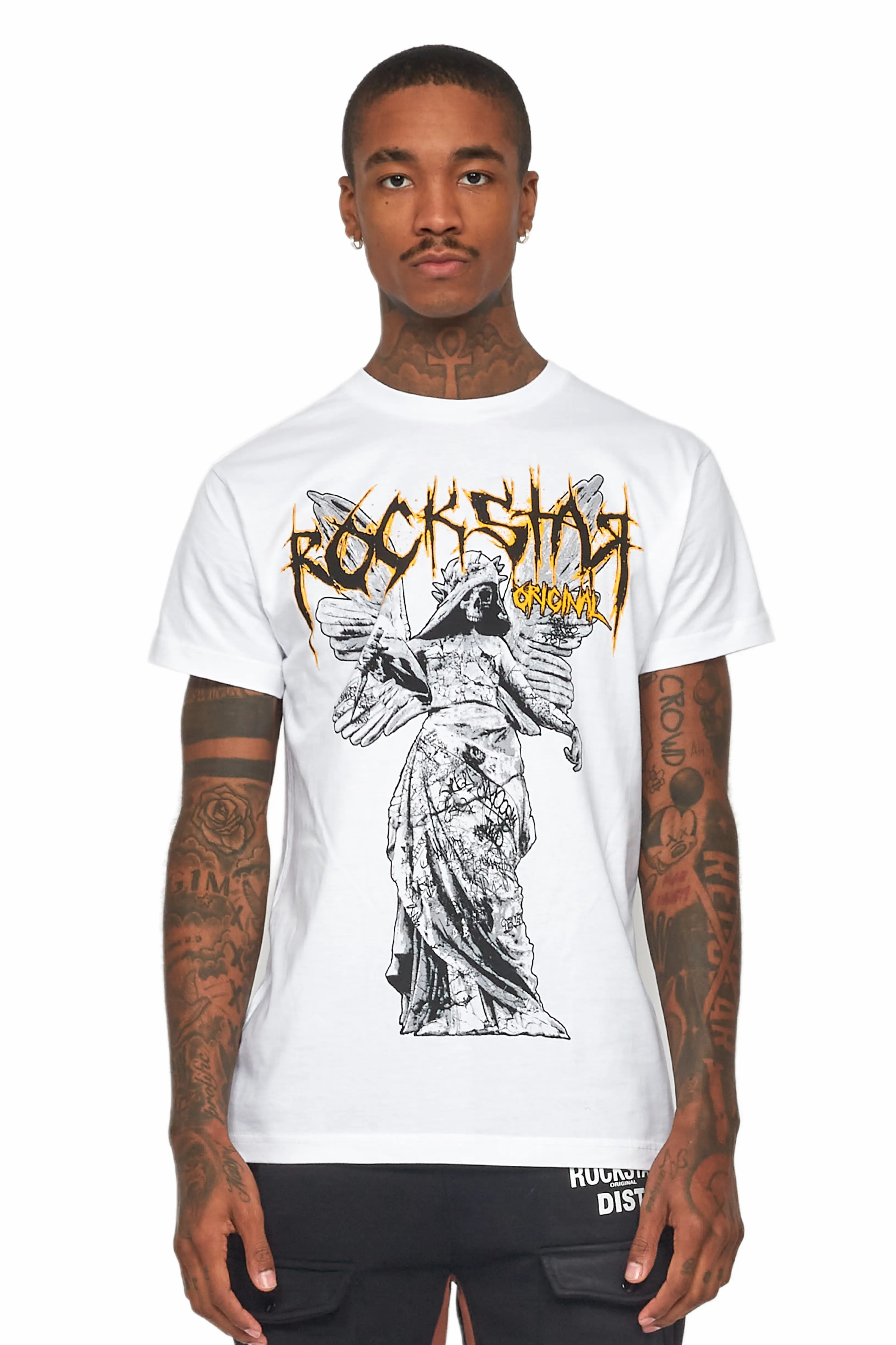 Mathias White Graphic T-Shirt - Image 4