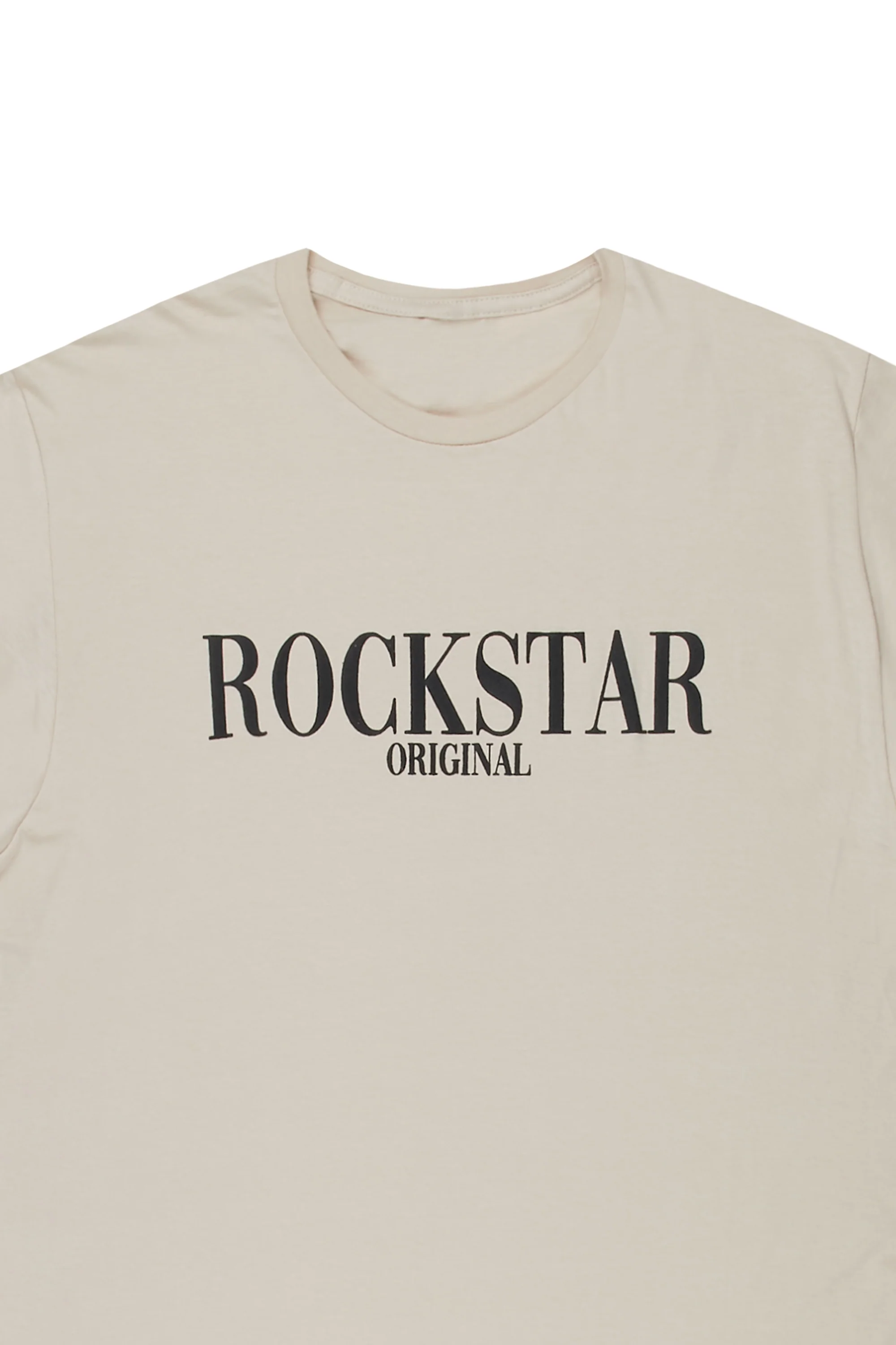 Octavio Printed T-Shirt-Beige/Black - Image 2