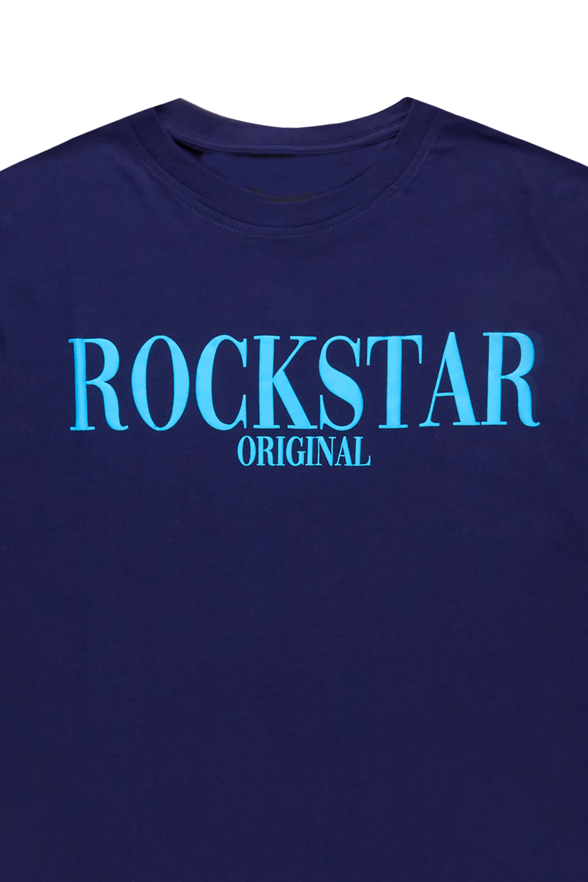 Octavio Printed T-Shirt-Navy/Blue - Image 2