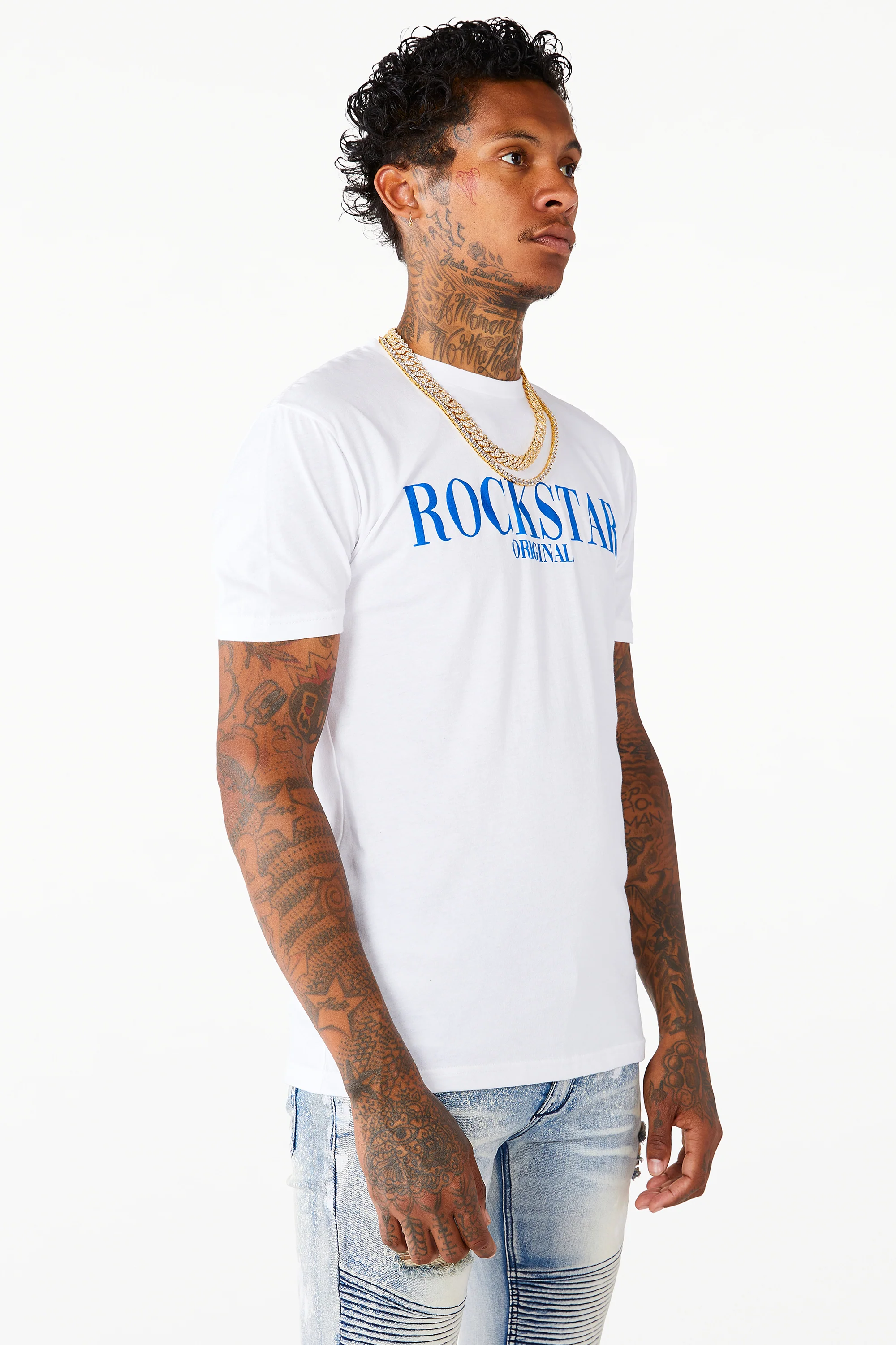 Octavio Printed T-Shirt-White - Image 5
