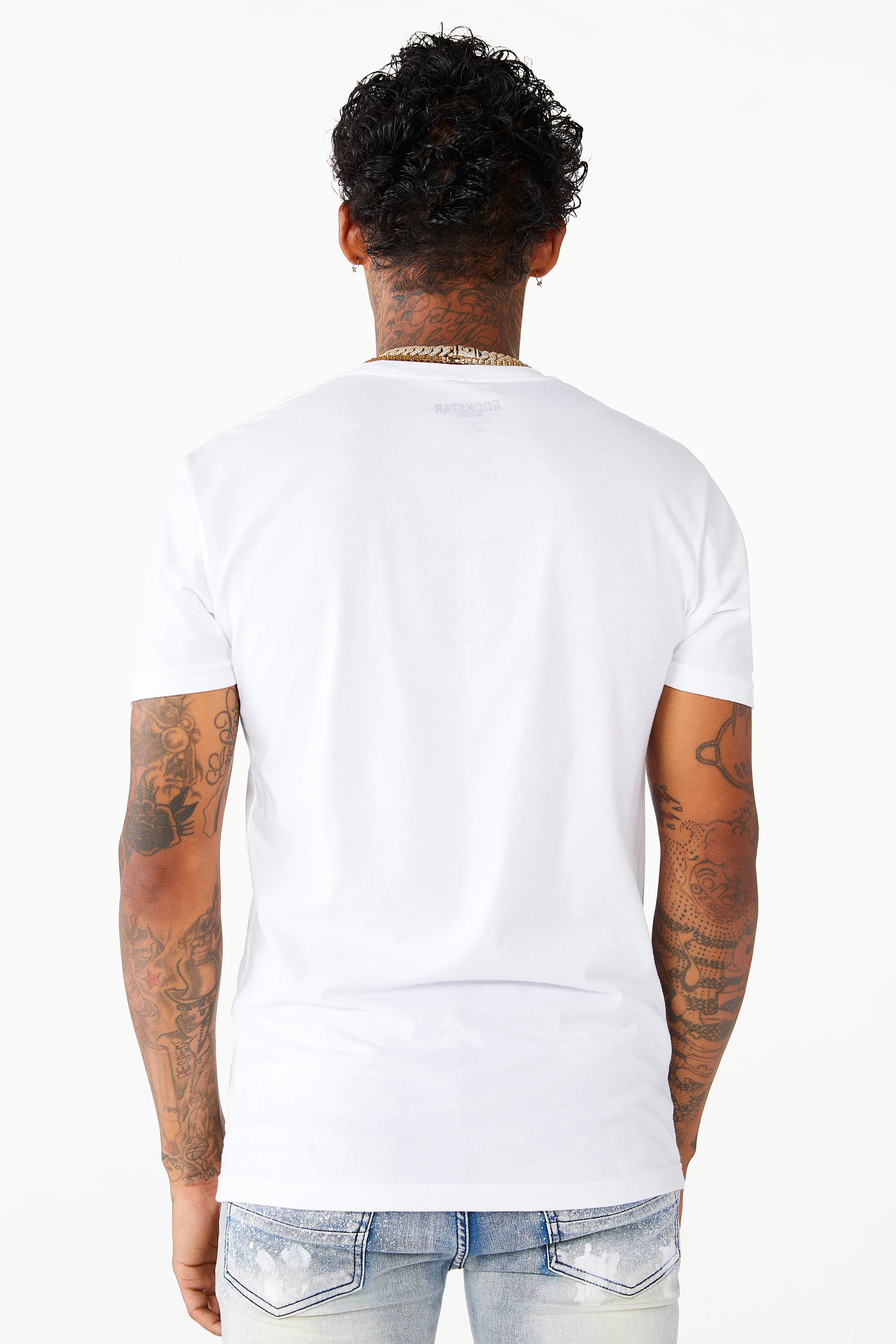 Octavio Printed T-Shirt-White - Image 6