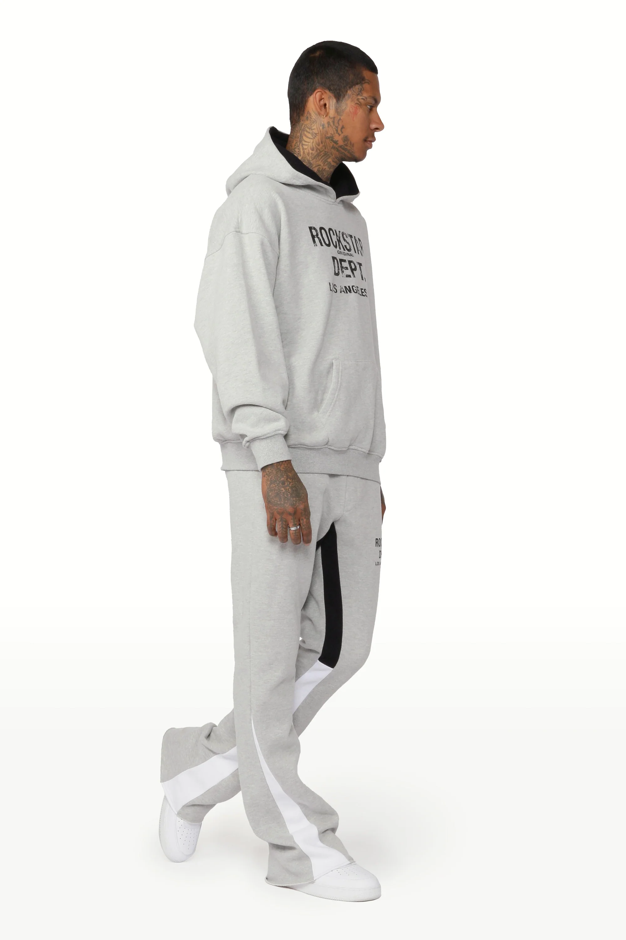 Scottie Grey/White Hoodie Track Set - Image 15