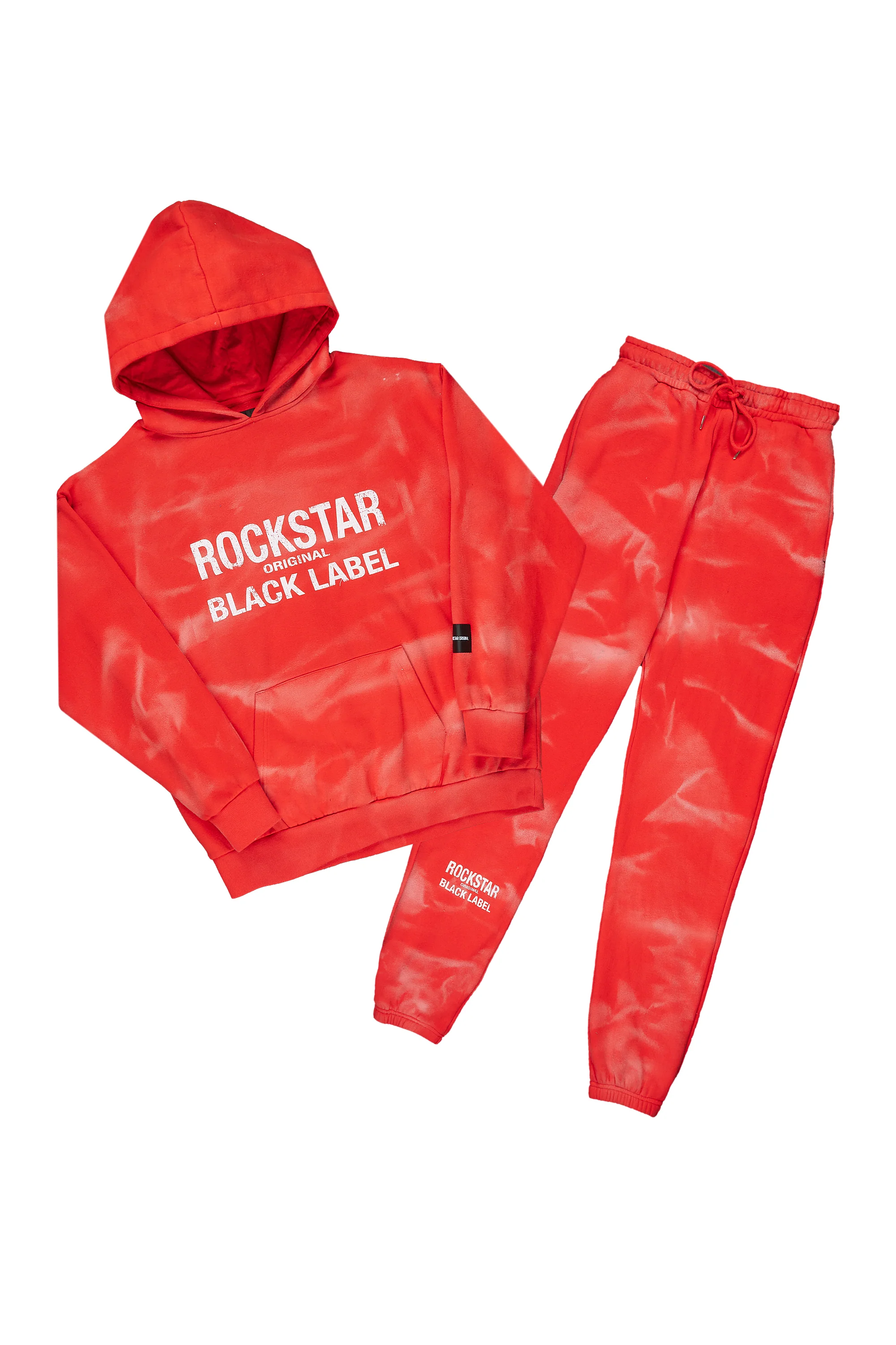 Thomas Open Bottom Red Hoodie Track Set - Image 4