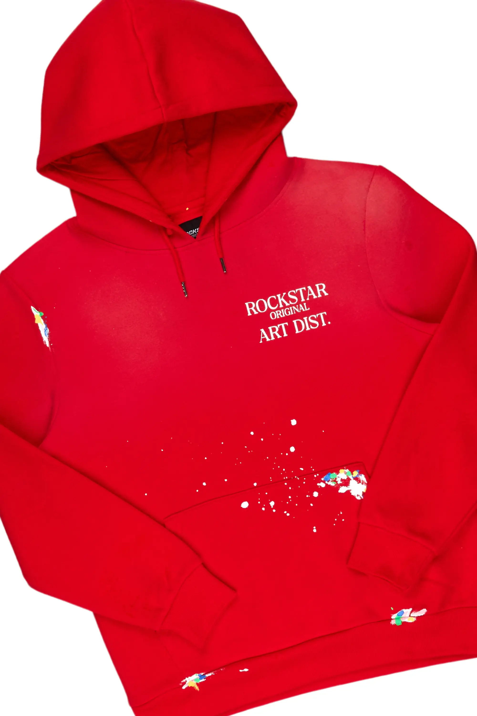 Rockstar Art Dist. Red Hoodie/Stacked Flare Set - Image 6