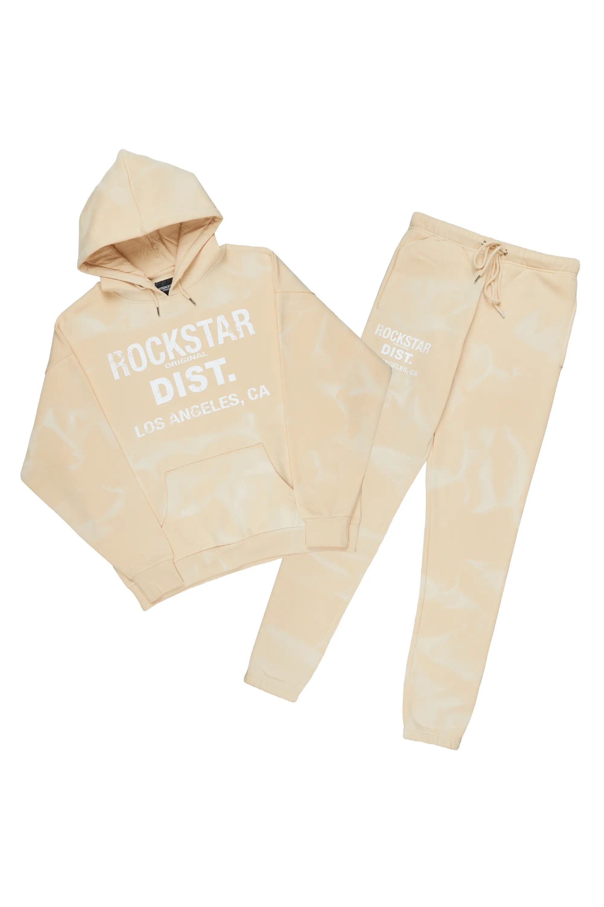 Nelly Beige Hoodie Relaxed Fit Track Set - Image 3