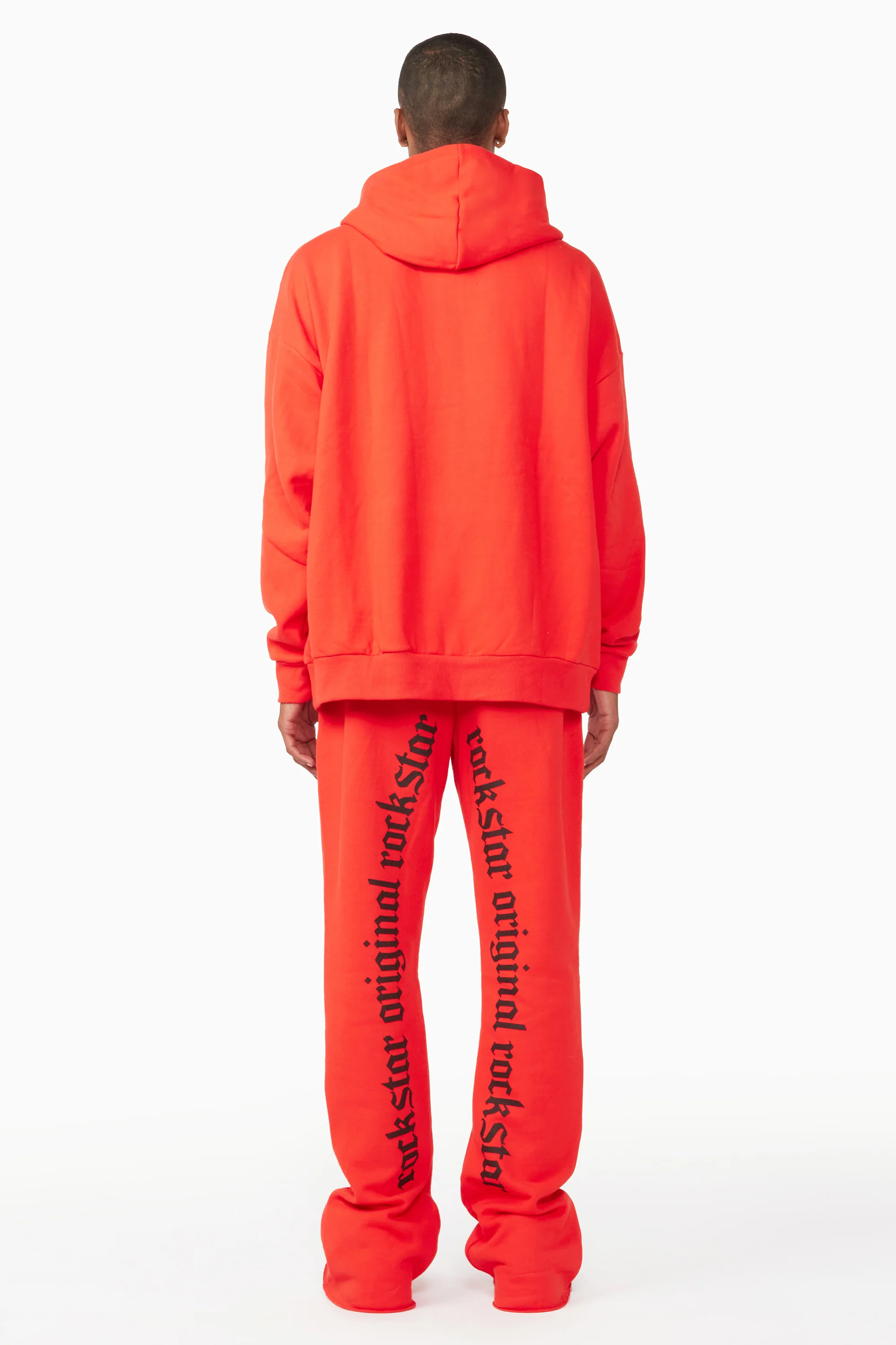 Shinswa Red Oversized Hoodie/Flare Trackset - Image 9