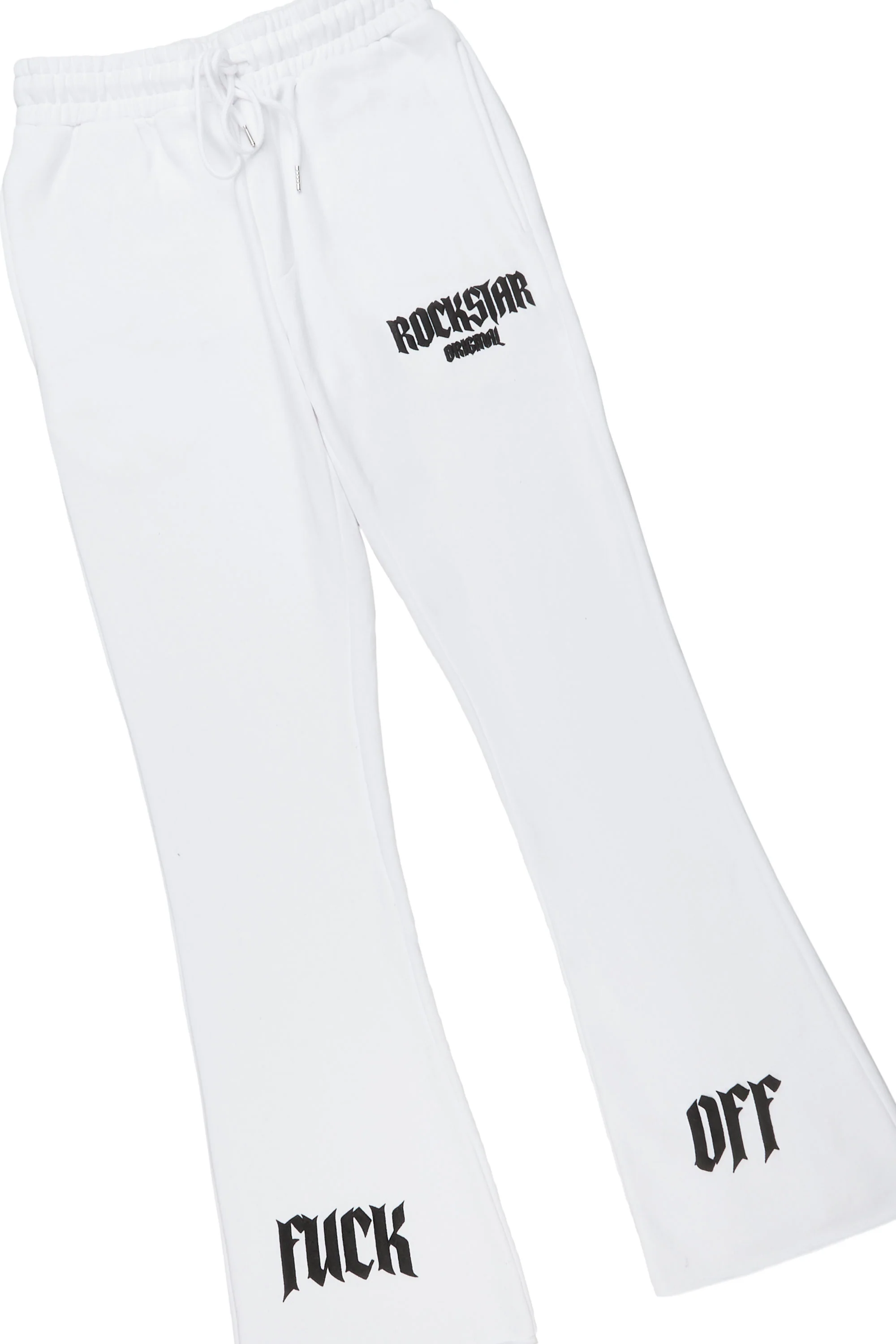 Omar White Stacked Flare Track Set - Image 7