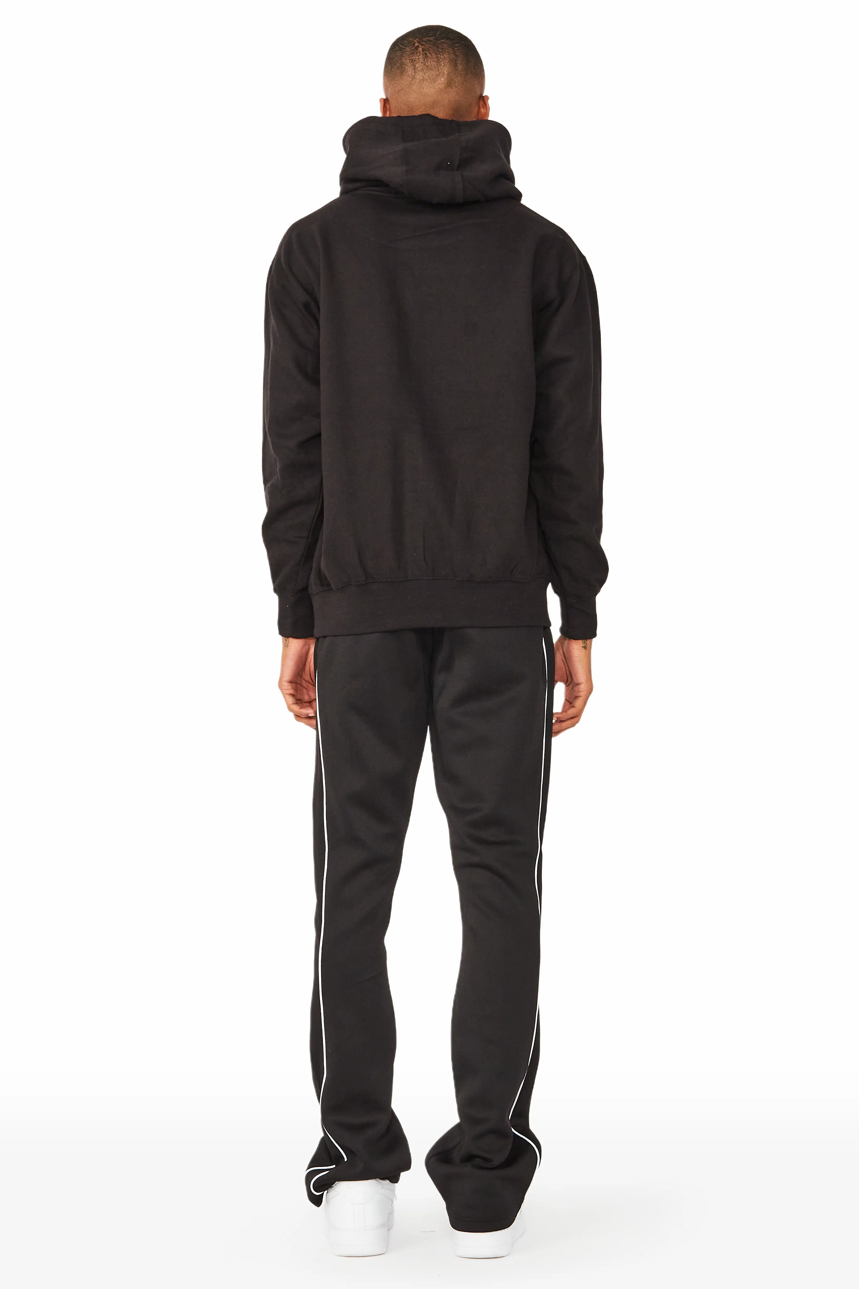 Draven Black Graphic Hoodie Track Set - Image 3