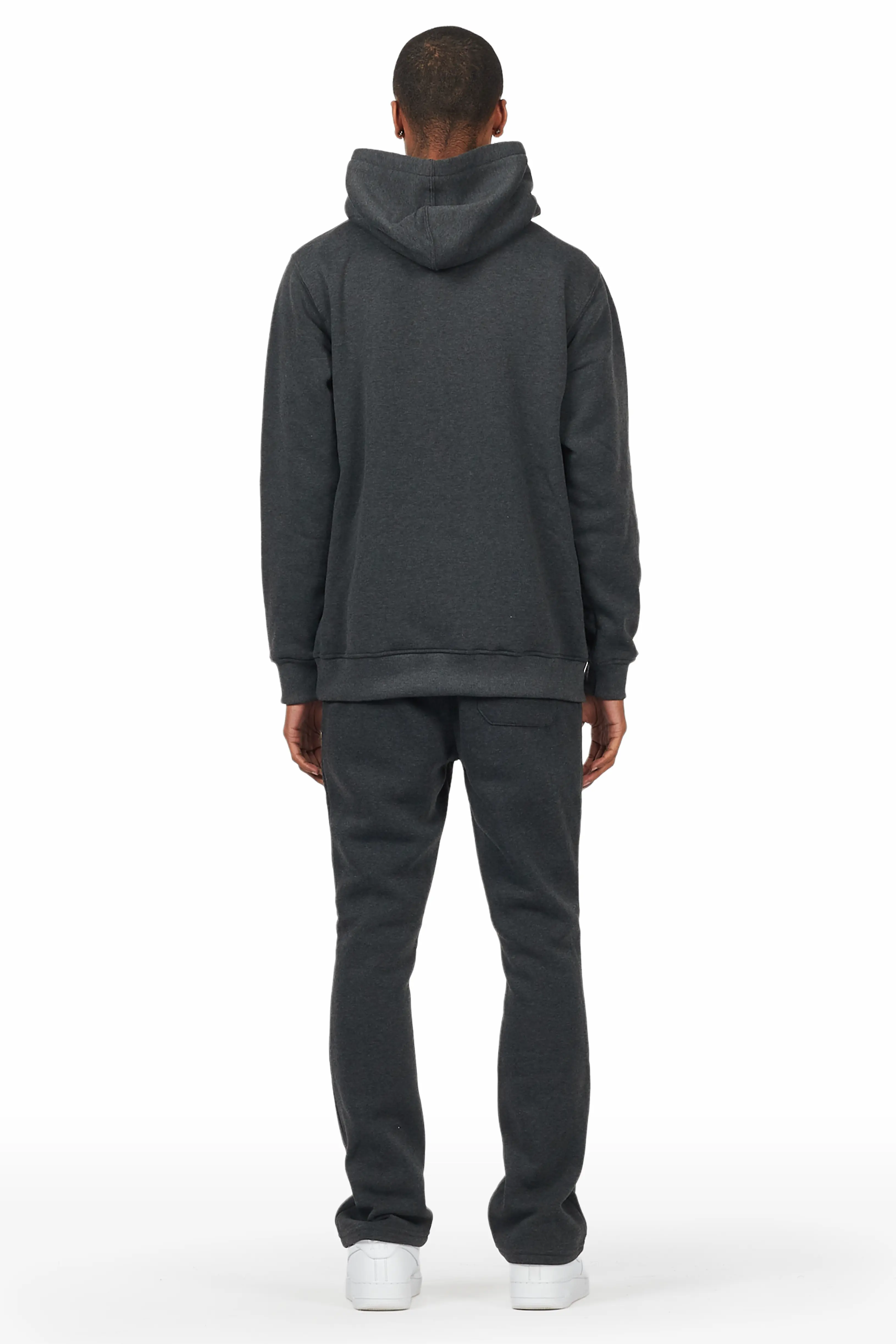 Scottie Charcoal Paint Splatter Hoodie/Stacked Flare Track Set - Image 5