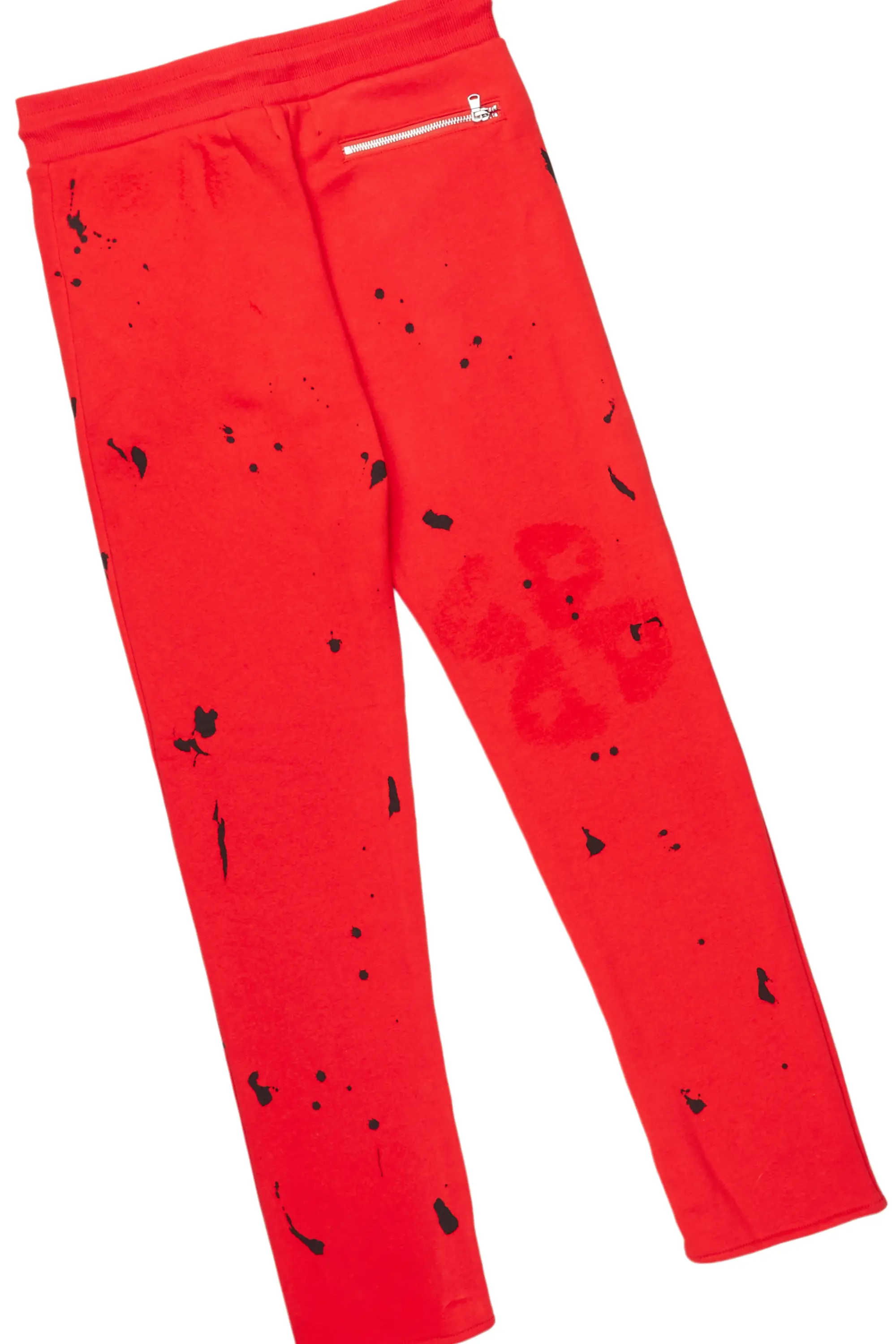 Raffer Red Slim Fit Track Set - Image 9