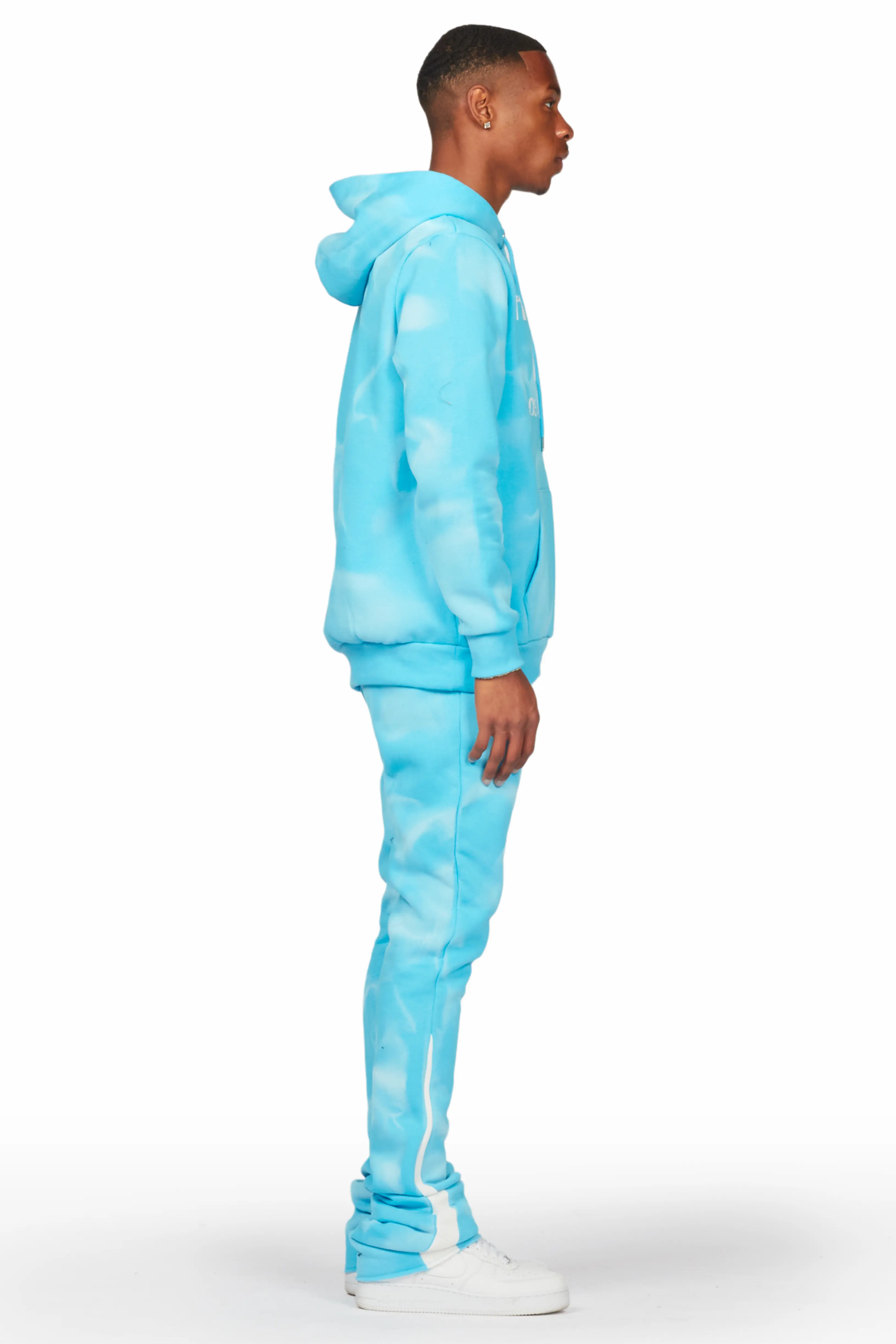 Nelly Blue Hoodie Stacked Flare Track Set - Image 4