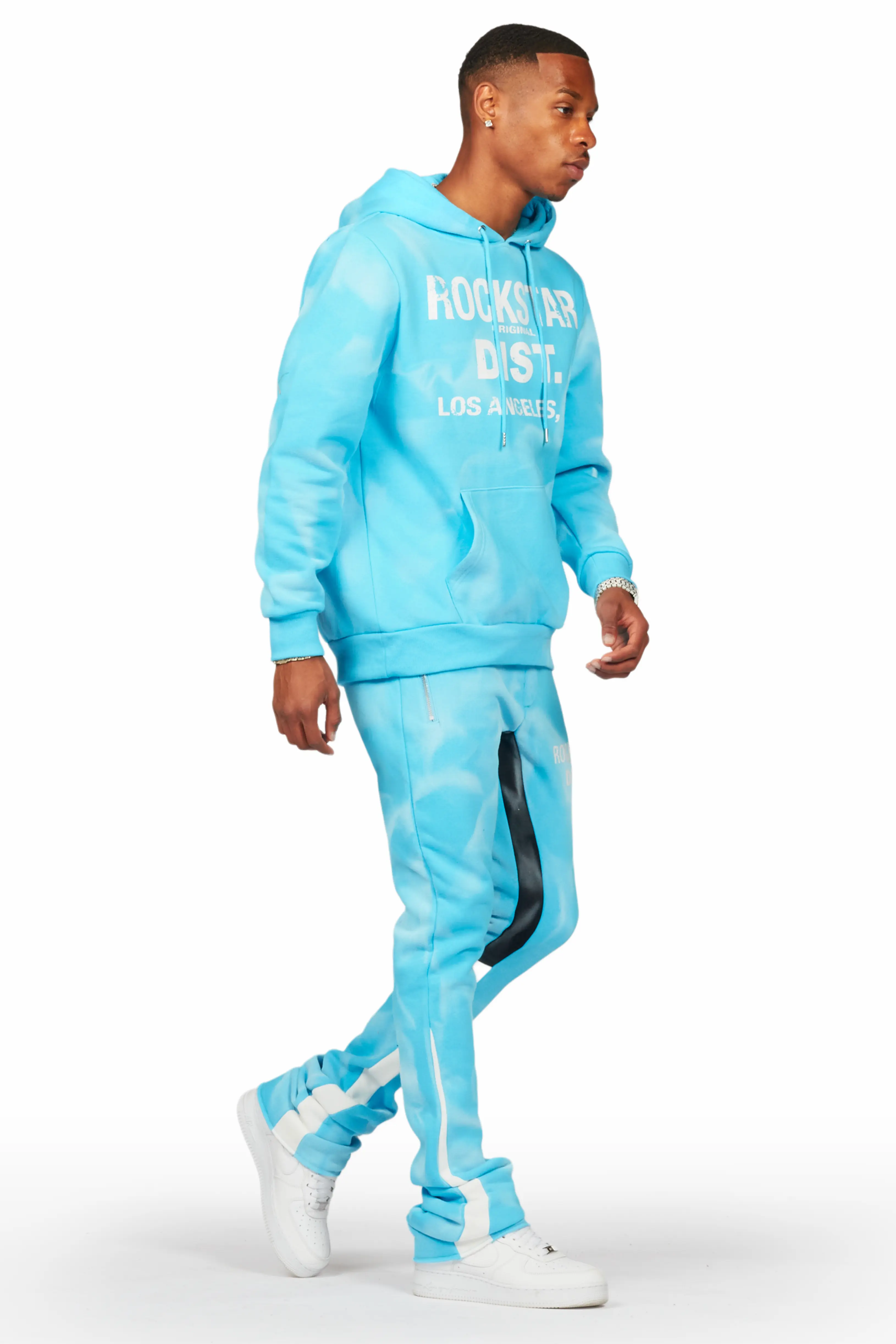 Nelly Blue Hoodie Stacked Flare Track Set - Image 6
